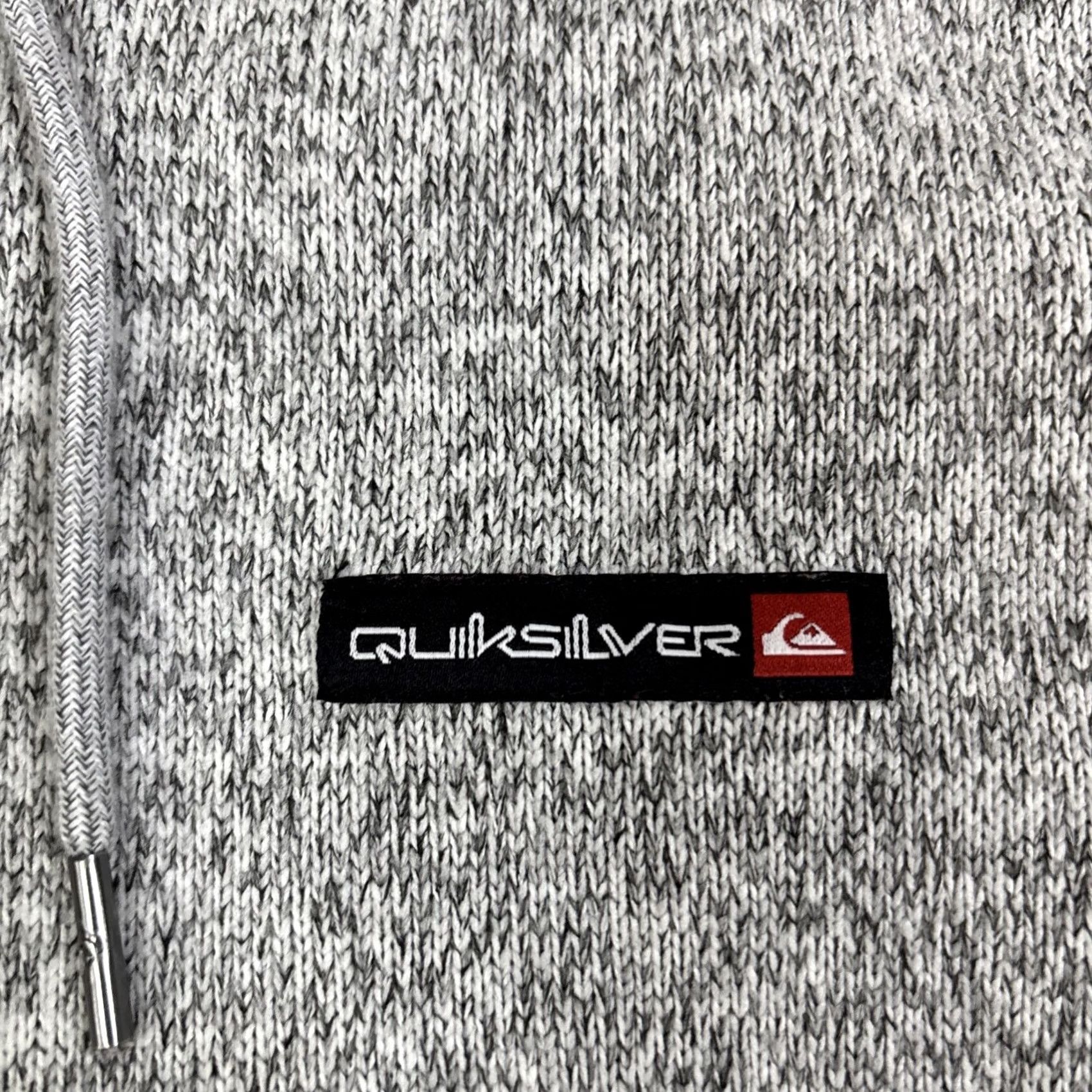 Quiksilver Quiksilver Hoodie Men Pullover Fleece Hooded Gray M Medium Heather Light Gr... Size US M / EU 48-50 / 2 - 2 Thumbnail