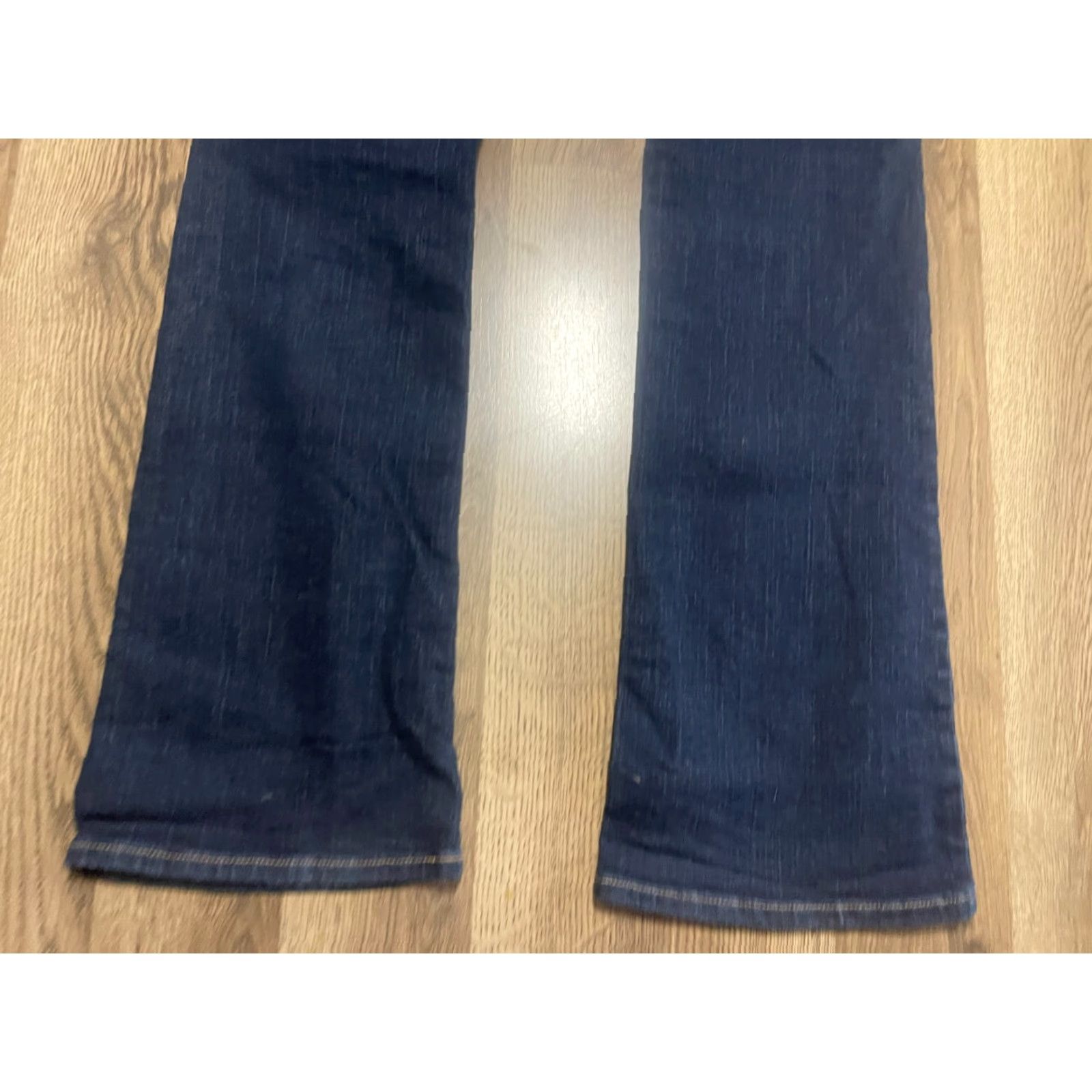 Old Navy Old Navy Jeans Women's 4 Blue Denim Curvy Mid Rise Pockets Dark Wash Bootcut Jeans Mens Size 27" / US 4 / IT 40 - 4 Thumbnail