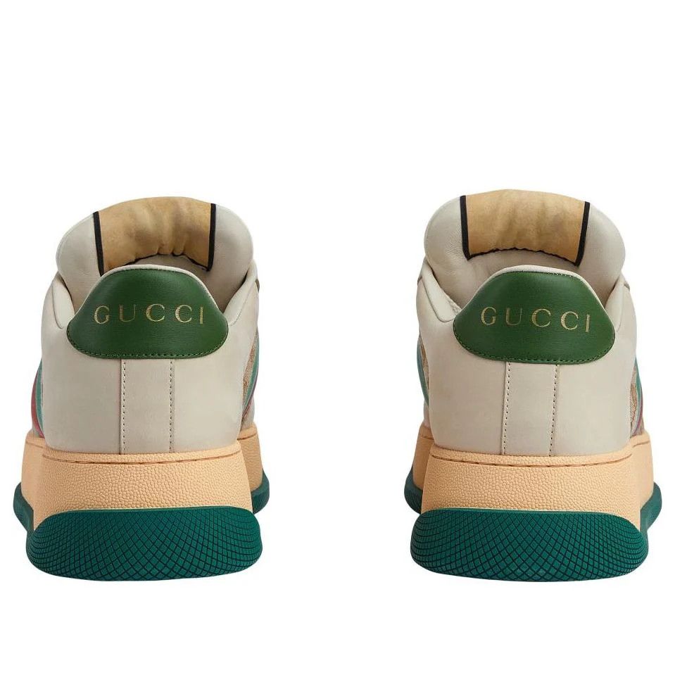 Gucci o1mt1gz0925 Men's Screener Trainers With Web In Multicolor Size US 8 / EU 41 - 4 Thumbnail