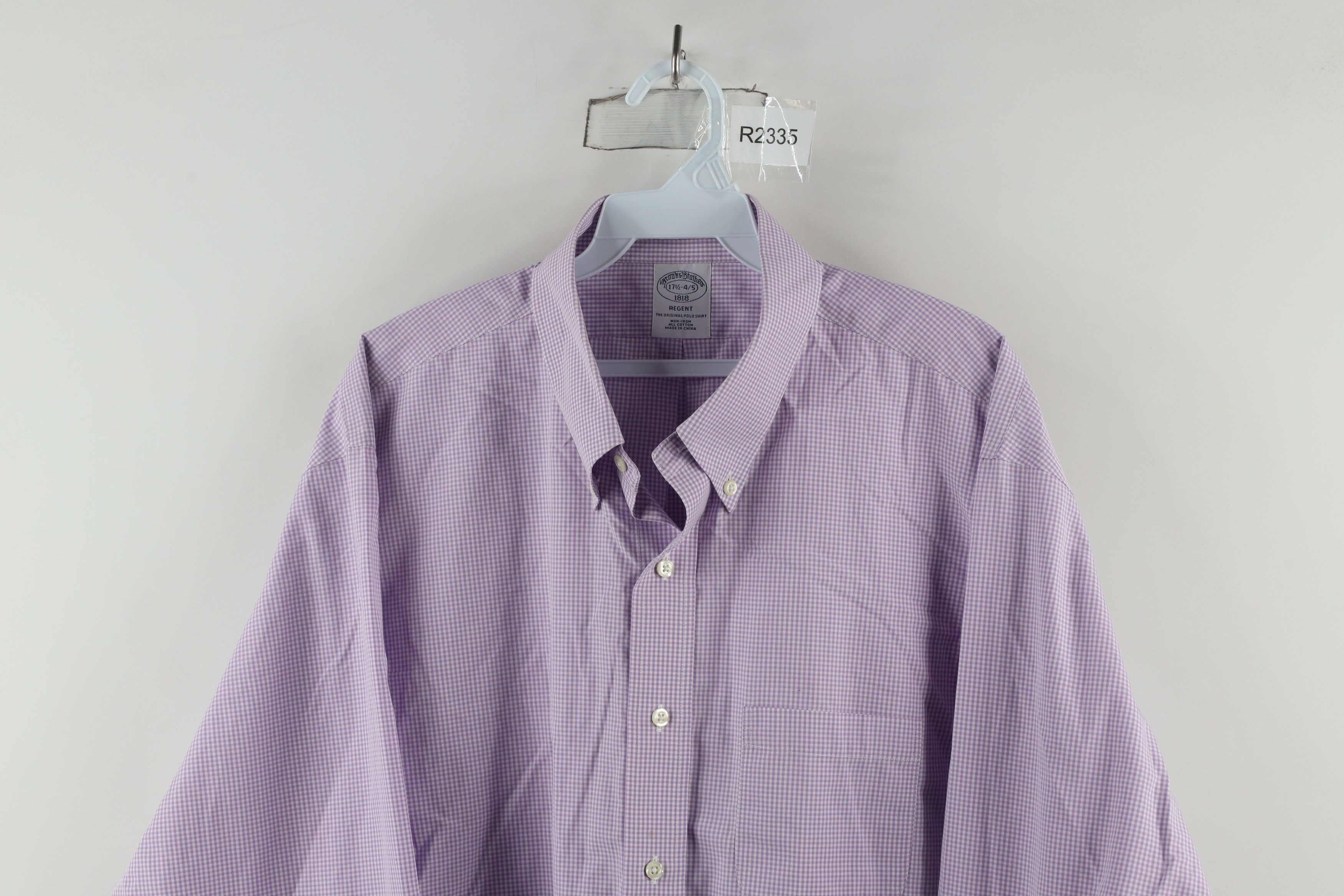Brooks Brothers × Vintage Brooks Brothers Original Cotton Button Down Shirt Purple Size US L / EU 52-54 / 3 - 2 Thumbnail