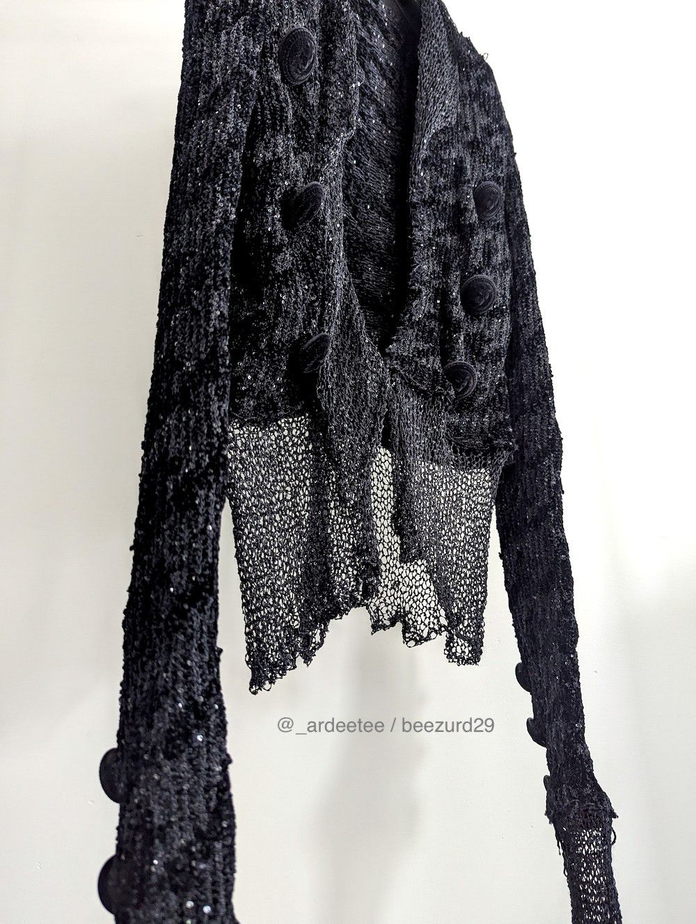 Balmain *NEW* $3500 SPENCER SEQUIN JACQUARD KNIT JACKET Size XS / US 0-2 / IT 36-38 - 7 Thumbnail