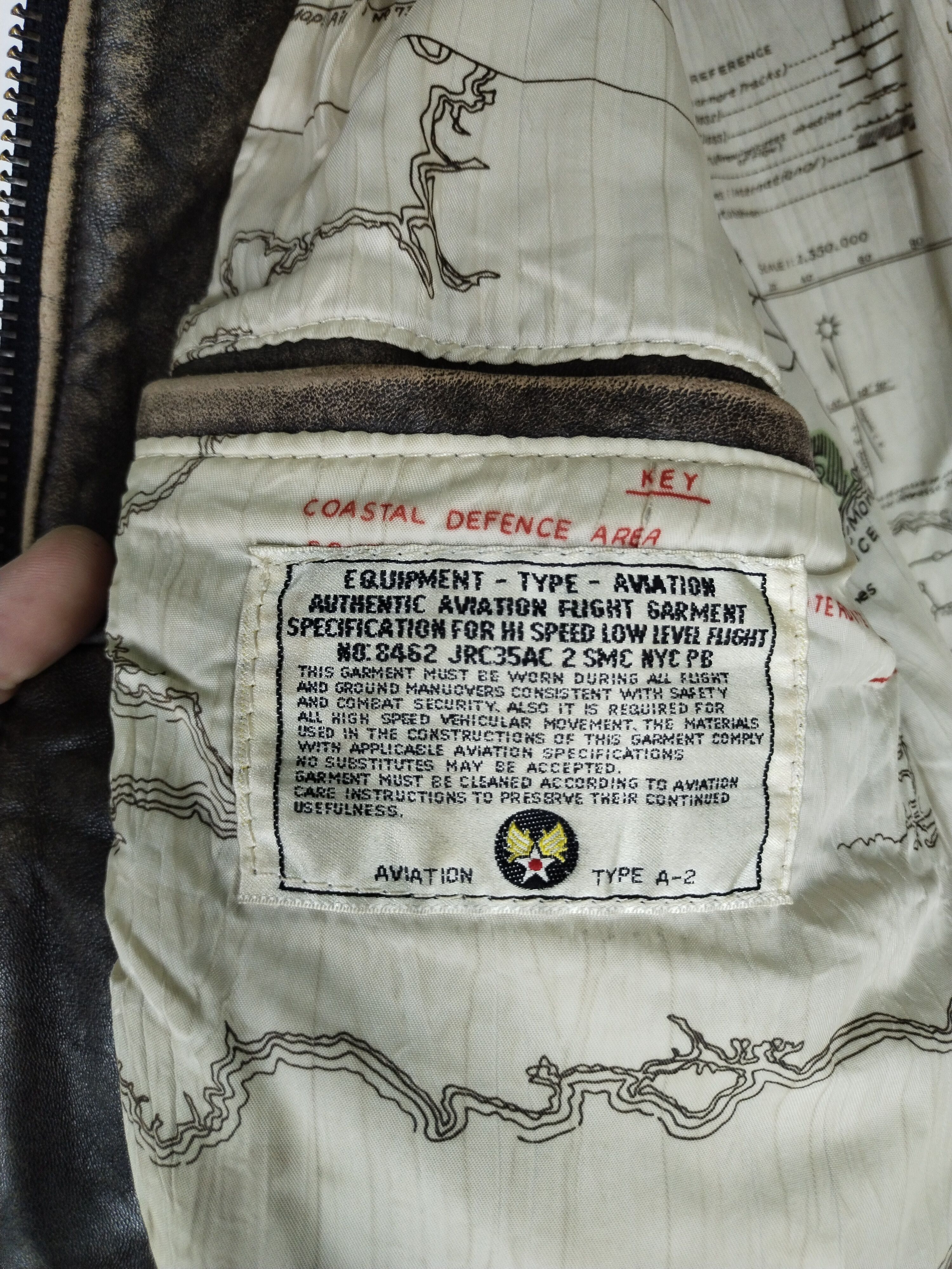 Leather Vtg Aviation Type A-2 Aviation Air Command Leather Jacket Size US M / EU 48-50 / 2 - 13 Thumbnail