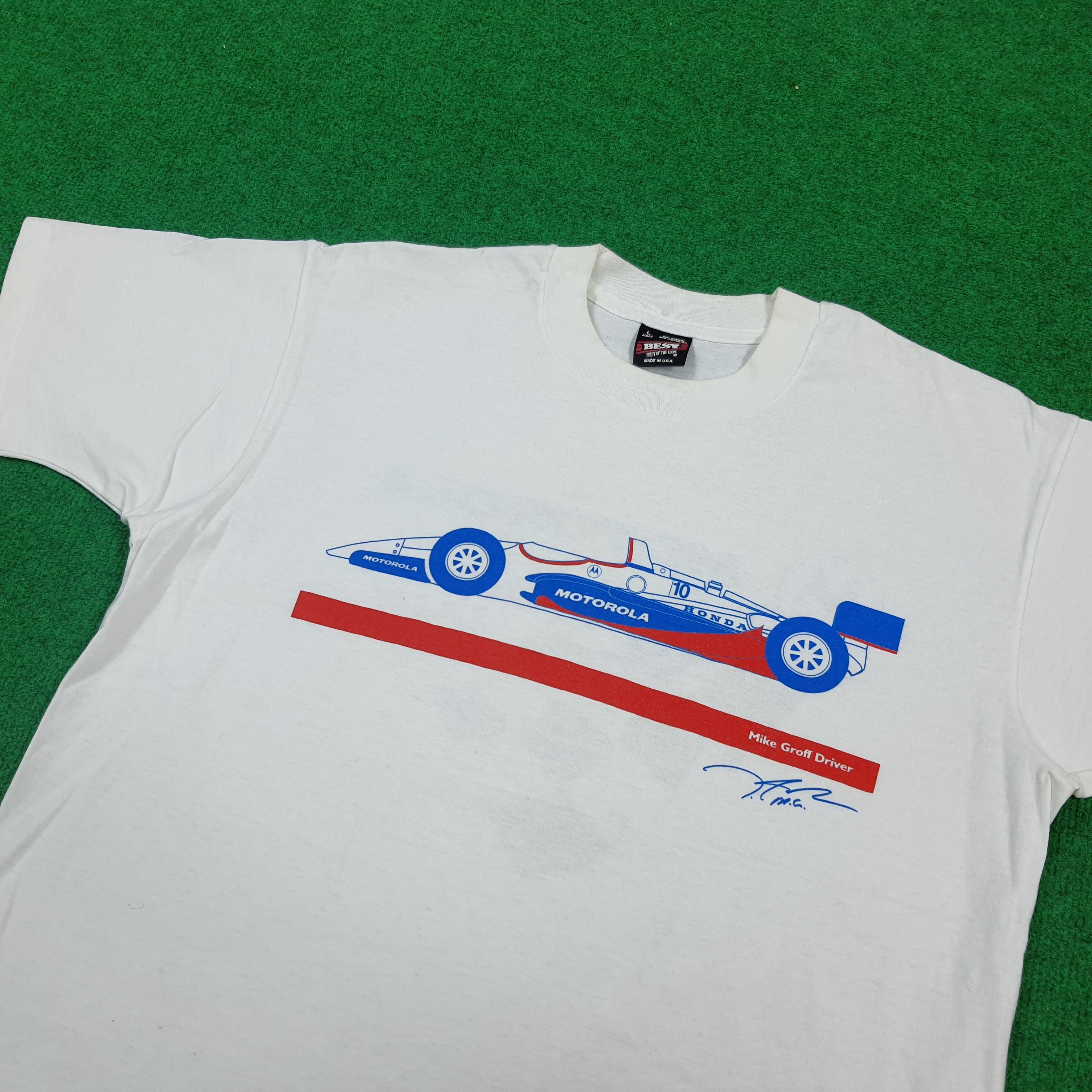 Fruit Of The Loom Vintage Motorola Racing Team Formula 1 Tshirt C299N4 Size US L / EU 52-54 / 3 - 2 Thumbnail