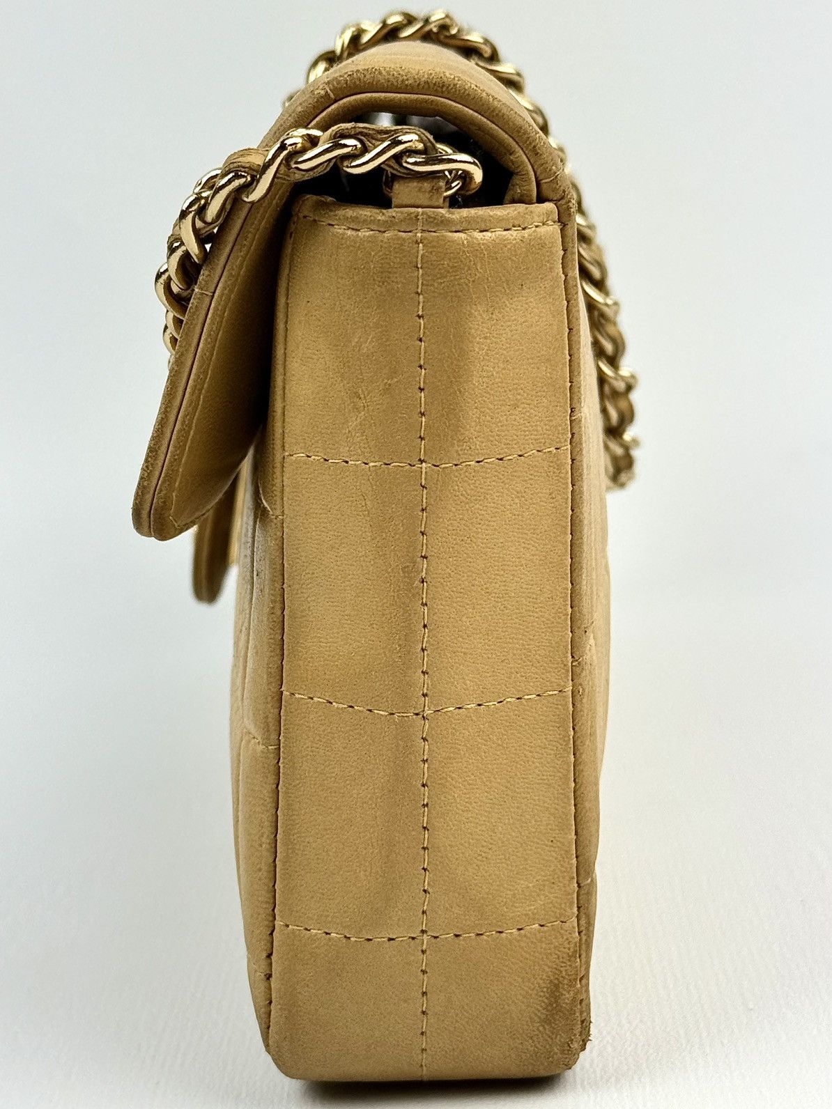 Chanel Chanel - 2000’s - East - West - Tan - Chocolate Bar - Flap Size ONE SIZE - 10 Thumbnail