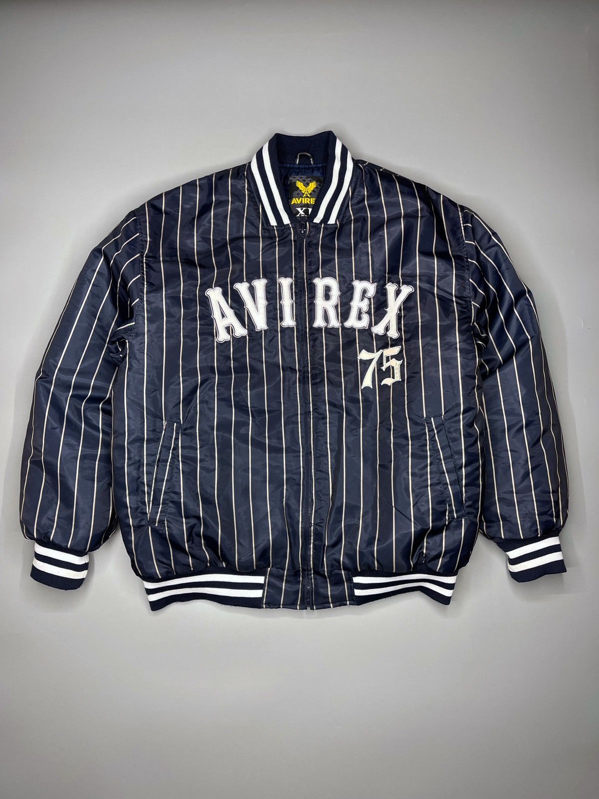 Avirex Vintage Avirex Stripped Bomber Jacket Size US XL / EU 56 / 4 - 3 Thumbnail