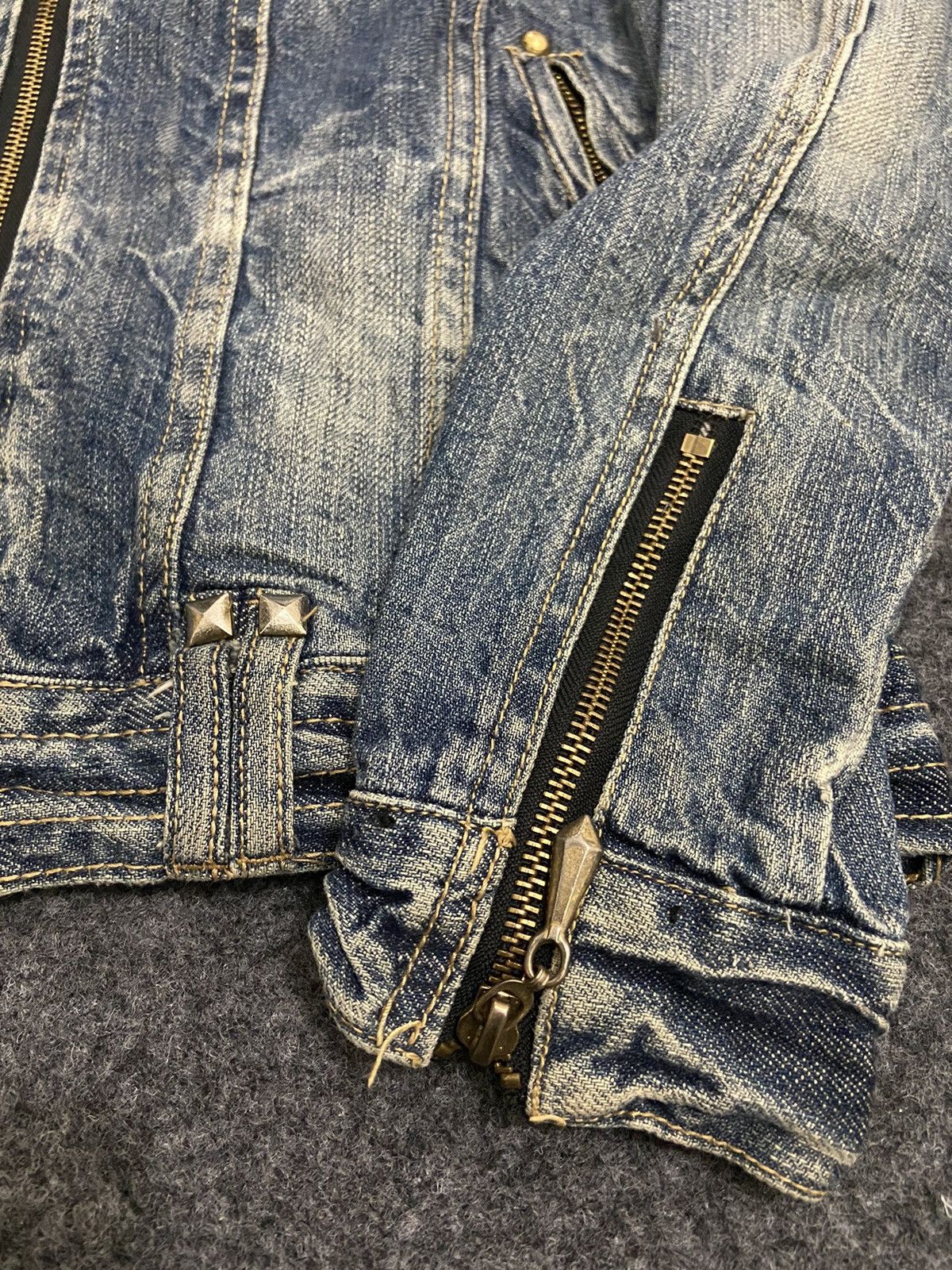 If Six Was Nine Vintage Y2K gold rush denim jacket Size M / US 6-8 / IT 42-44 - 3 Thumbnail