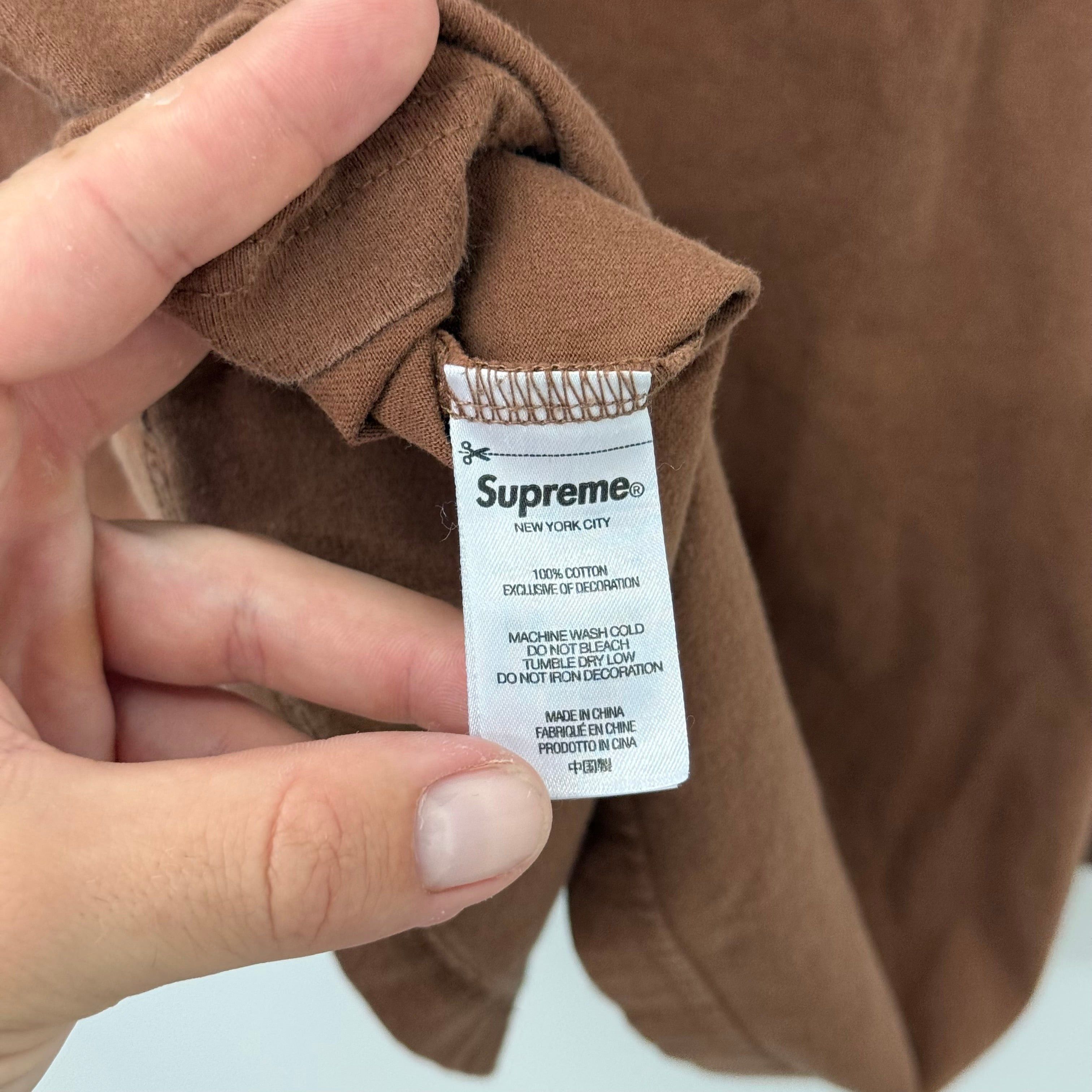 Supreme Supreme Brown Mini Box Logo Longsleeve Shirt - Size L Size US L / EU 52-54 / 3 - 4 Thumbnail