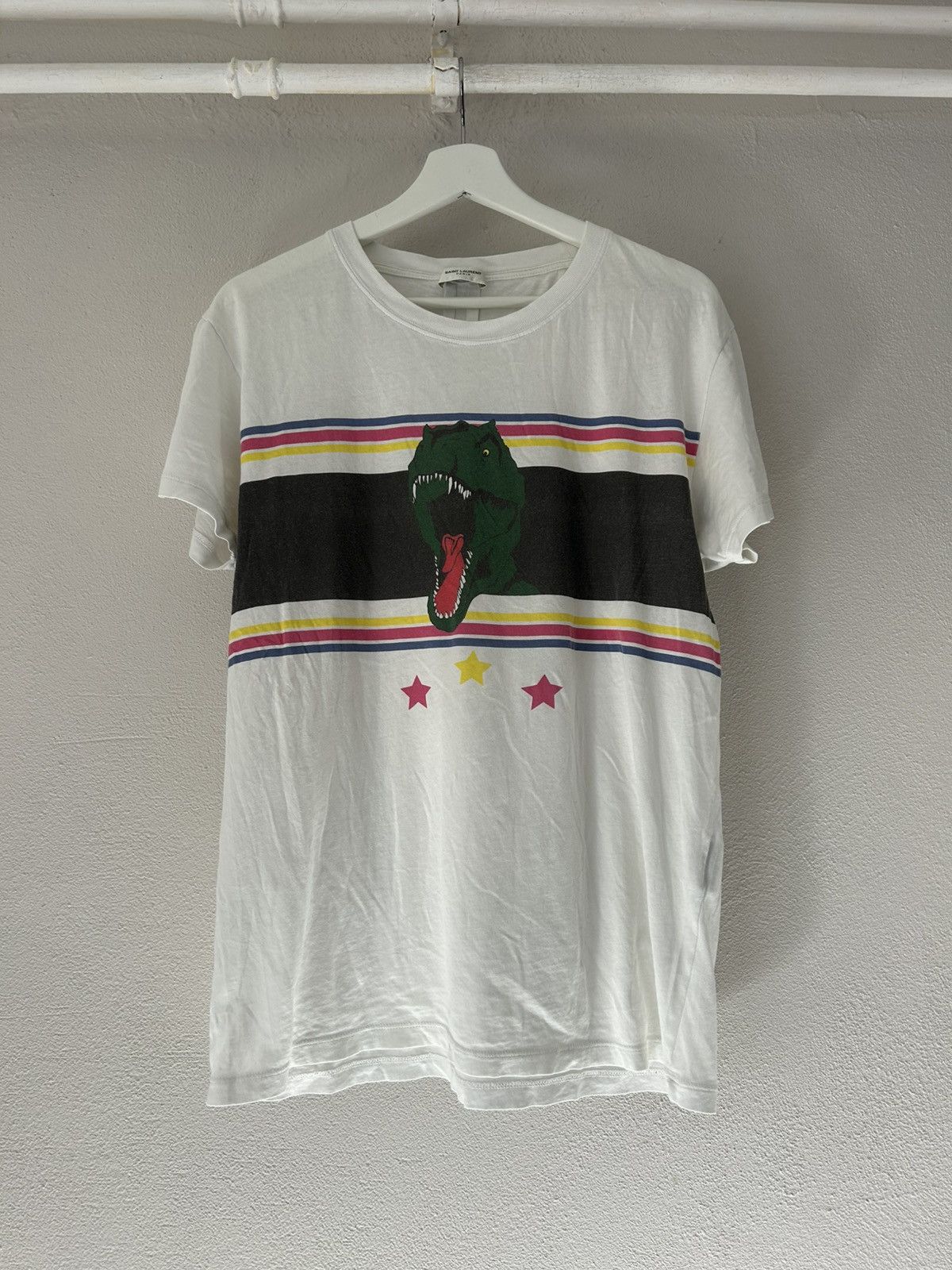 Saint Laurent Dinosaur Graphic Tee