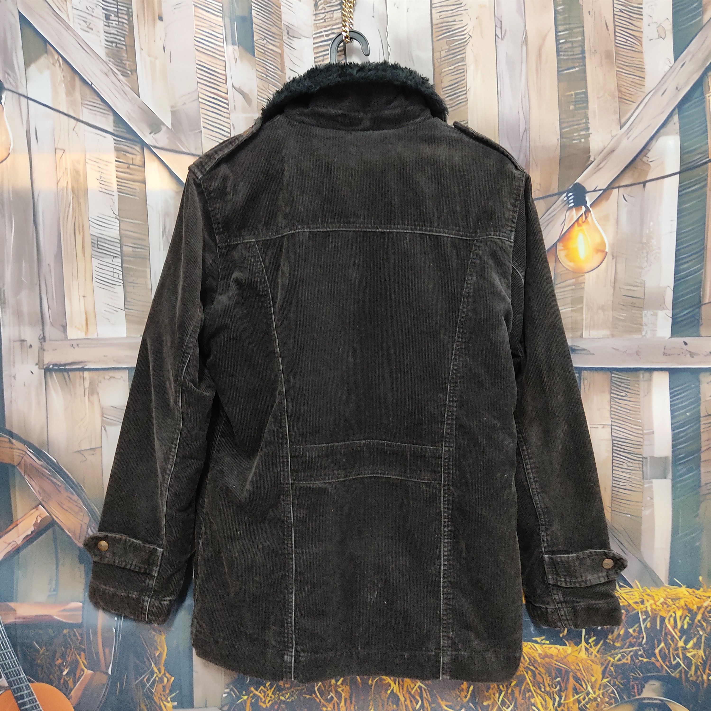 Wrangler Vtg WRANGLER Wrench Coat Fur Lined Corduroy Jacket Size US M / EU 48-50 / 2 - 2 Thumbnail