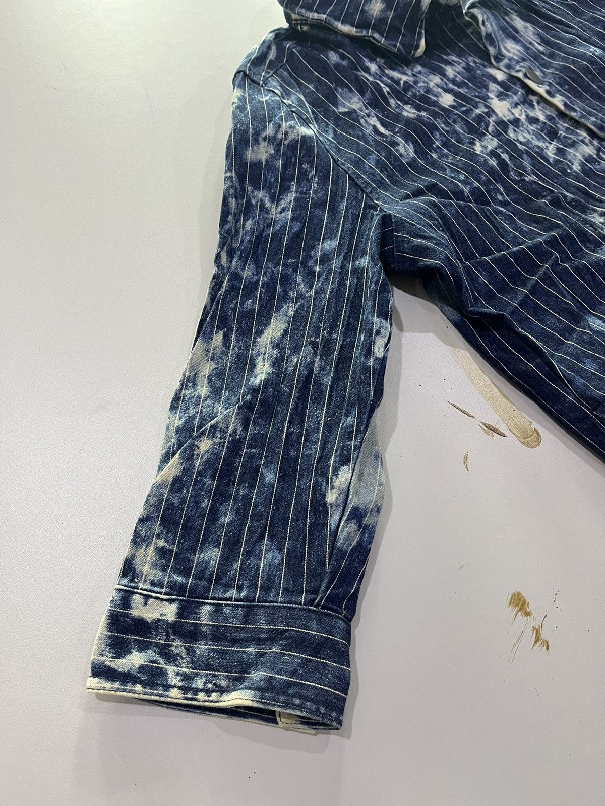 If Six Was Nine Vintage Semantic design acid wash button up shirt Size US M / EU 48-50 / 2 - 2 Thumbnail