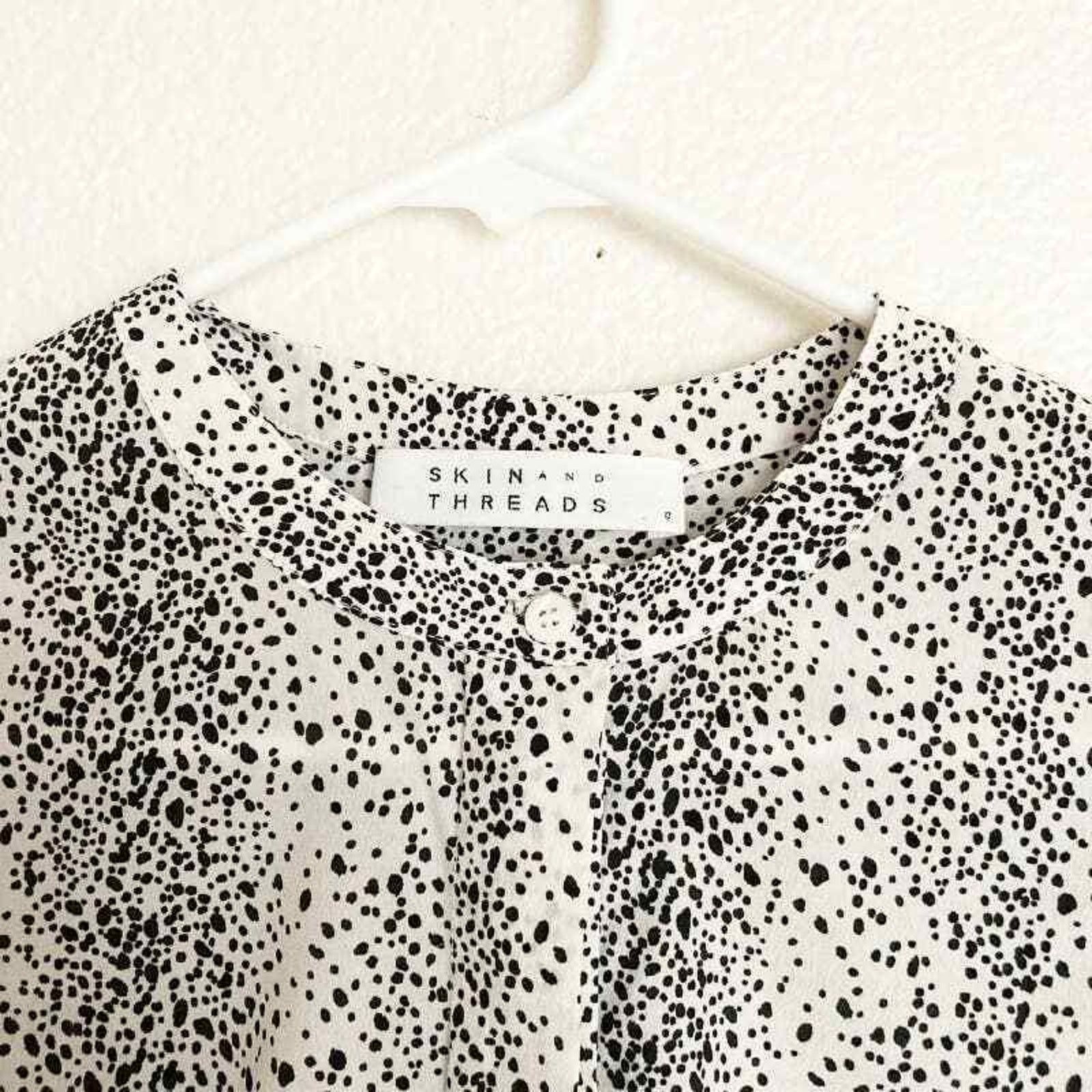 Other Skin and Threads Silk Polka Dot Midi Dress Size 0 Size XS / US 0-2 / IT 36-38 - 6 Thumbnail