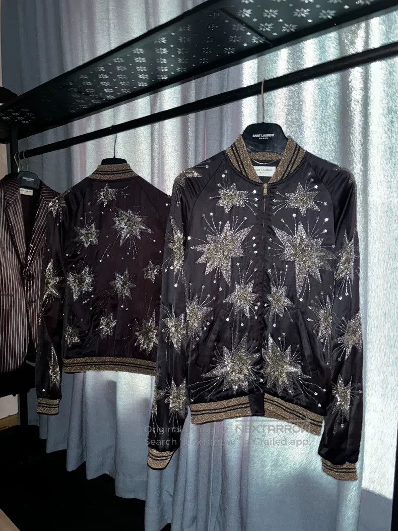 Saint Laurent Paris Saint Laurent Paris Black Firework Jacket Size US M / EU 48-50 / 2 - 2 Thumbnail