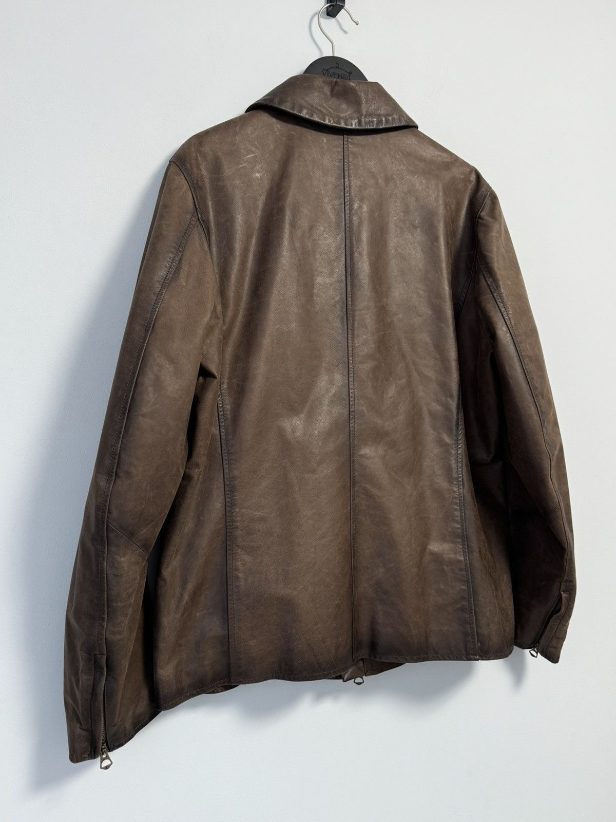 Other LUTIAN VENEZIA Leather Blazer Classic Lamb Nappa Brown Size US L / EU 52-54 / 3 - 20 Thumbnail