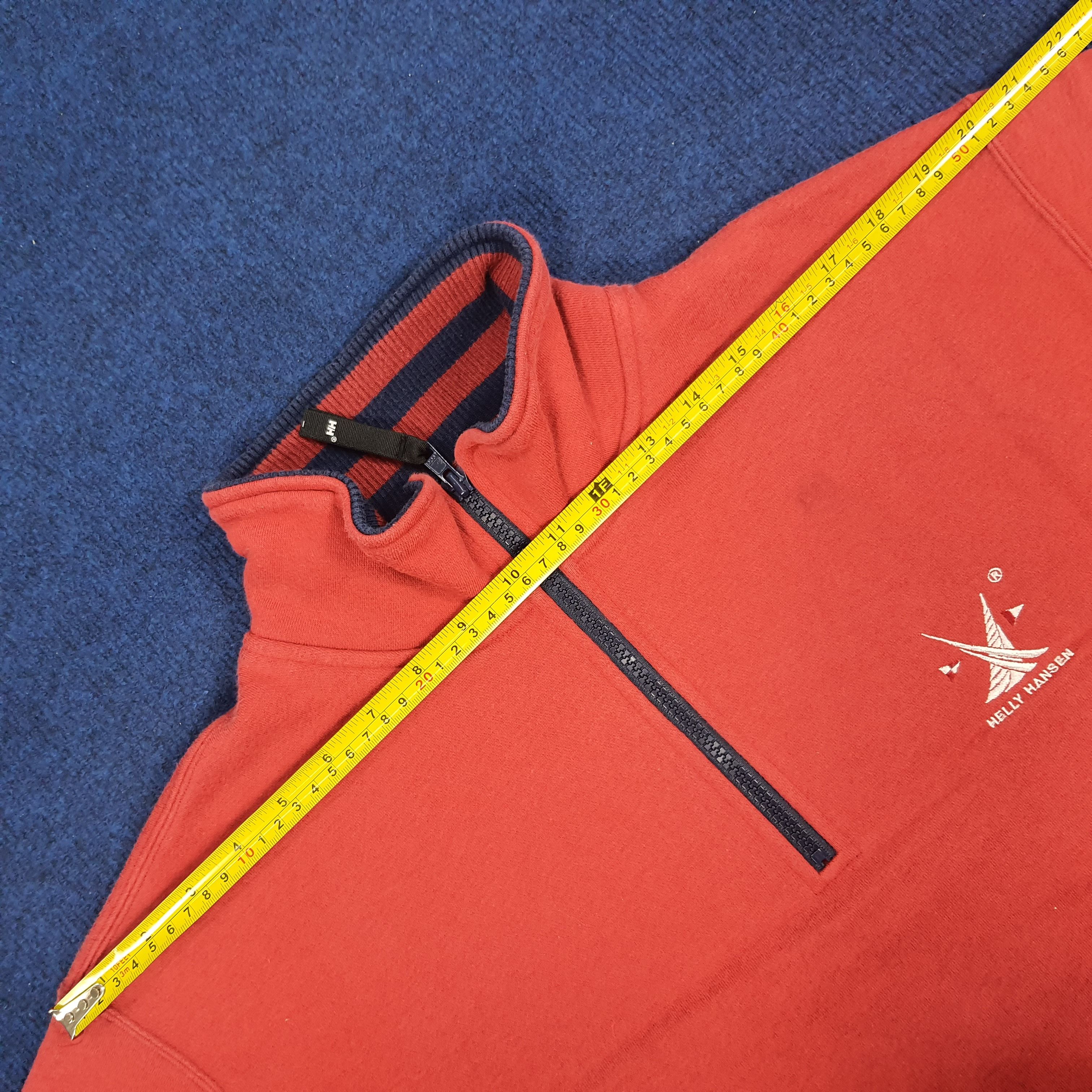 Helly Hansen × Vintage Vintage Helly Hansen Half Zipper Sweatshirt Size US L / EU 52-54 / 3 - 11 Thumbnail