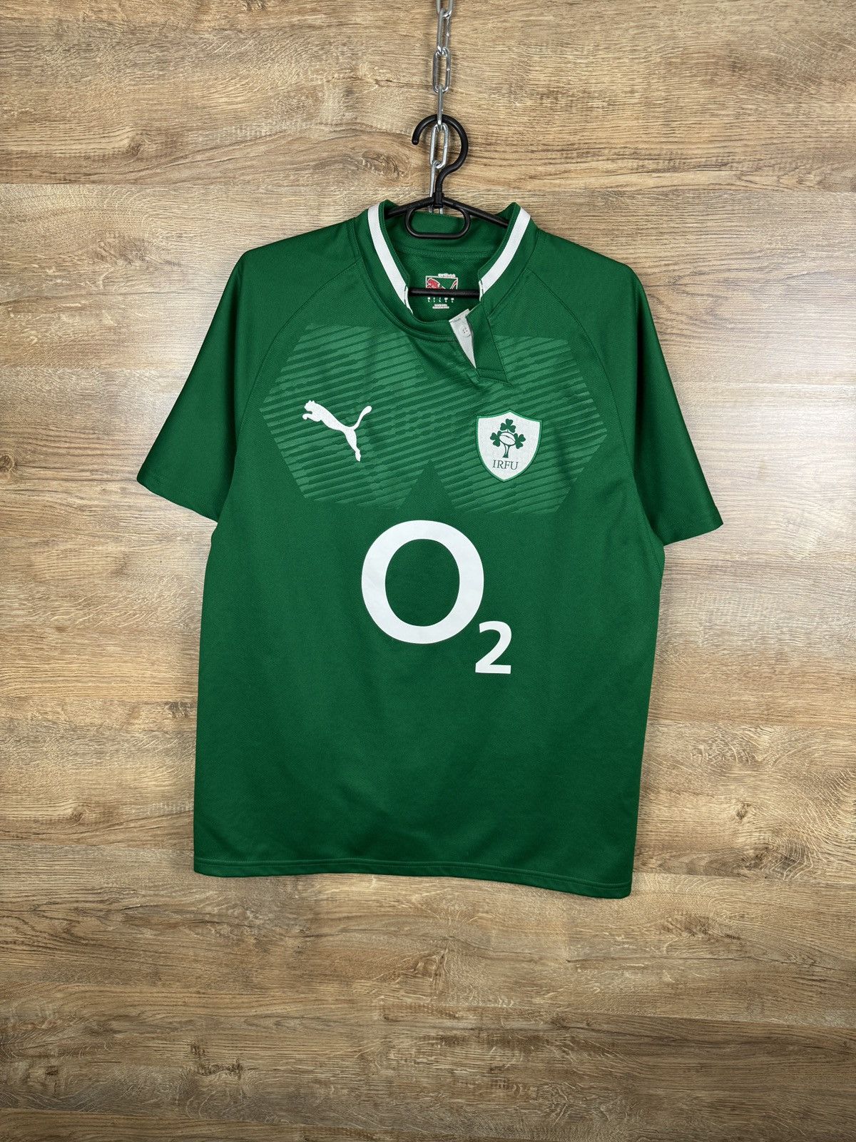 Puma × Vintage Mens Vintage Puma Ireland rugby IRFU home T-shirt tee Size US L / EU 52-54 / 3 - 1 Thumbnail