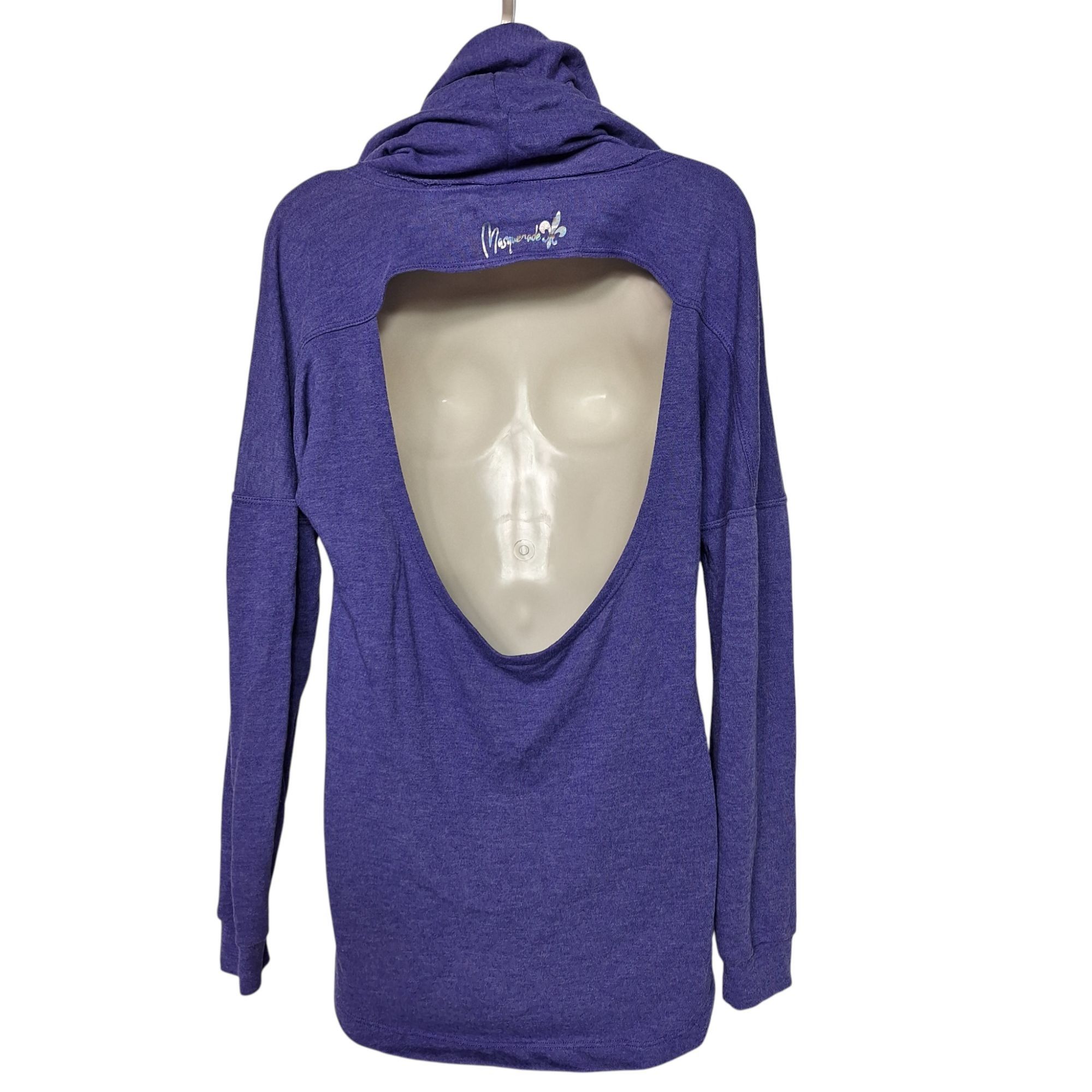 Other Masqueture Dance Hoodie Med Purple Holographic Open Back Str Size M / US 6-8 / IT 42-44 - 3 Thumbnail