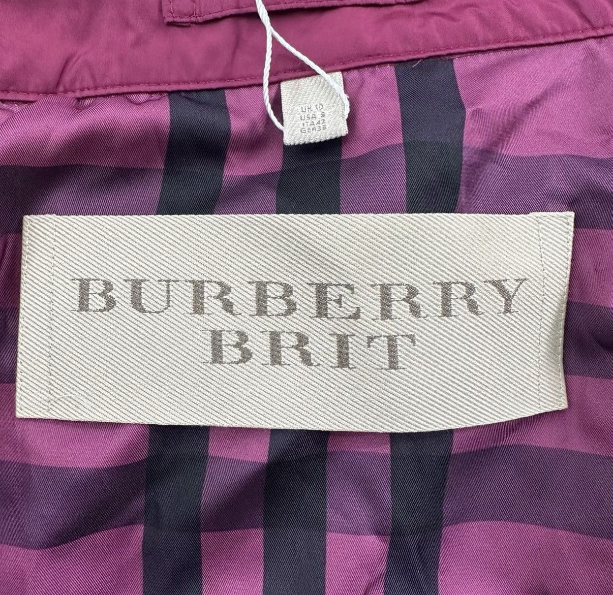Burberry Burberry Magenta Mid-Length Double-Breasted Trench Coat K12 Size M / US 6-8 / IT 42-44 - 4 Thumbnail