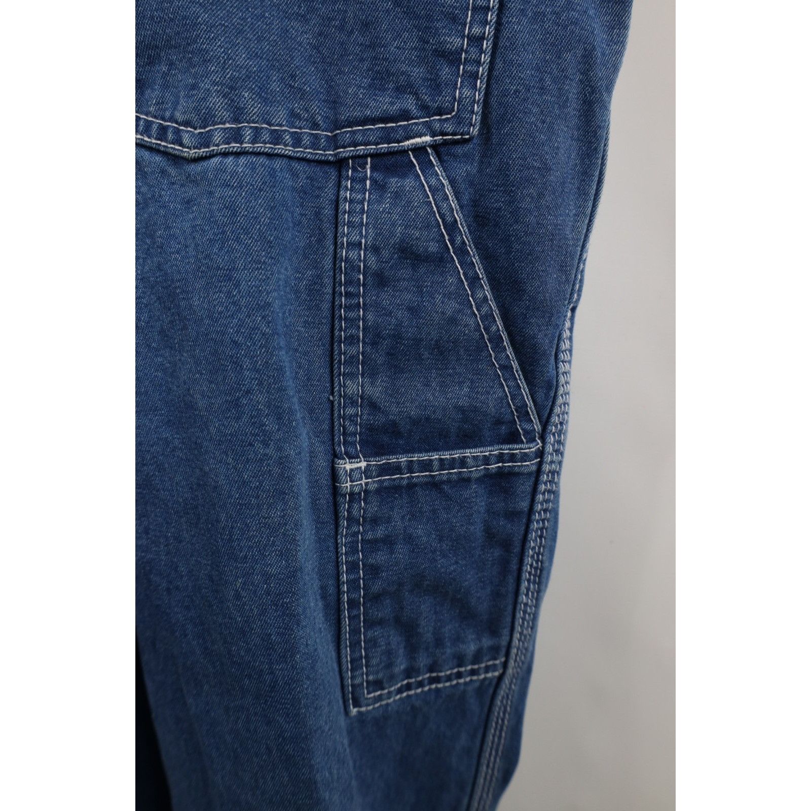 Vintage Vintage 90s Streetwear Distressed Wide Leg Denim Overalls Size US 44 / EU 60 - 17 Thumbnail