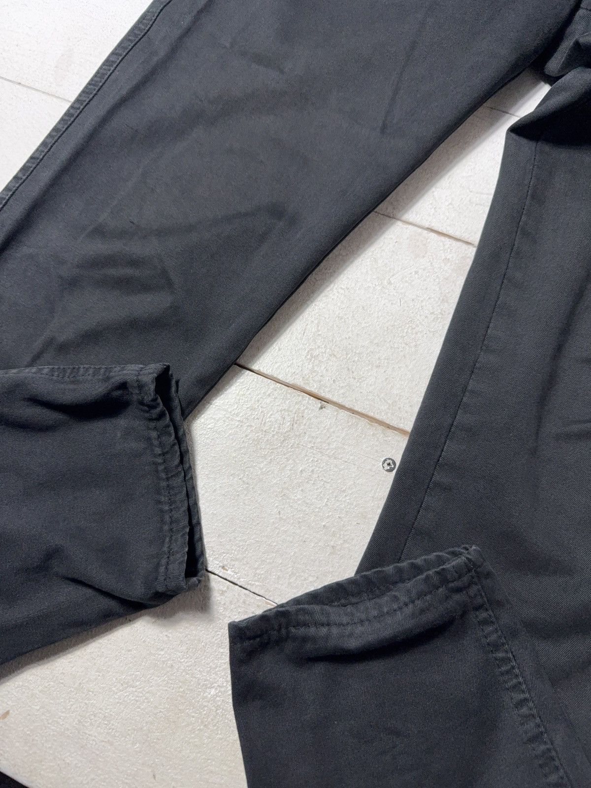 Giorgio Armani 90s Retro Armani Jeans Black Cotton Pants Made in Italy Size US 28 / EU 44 - 15 Thumbnail