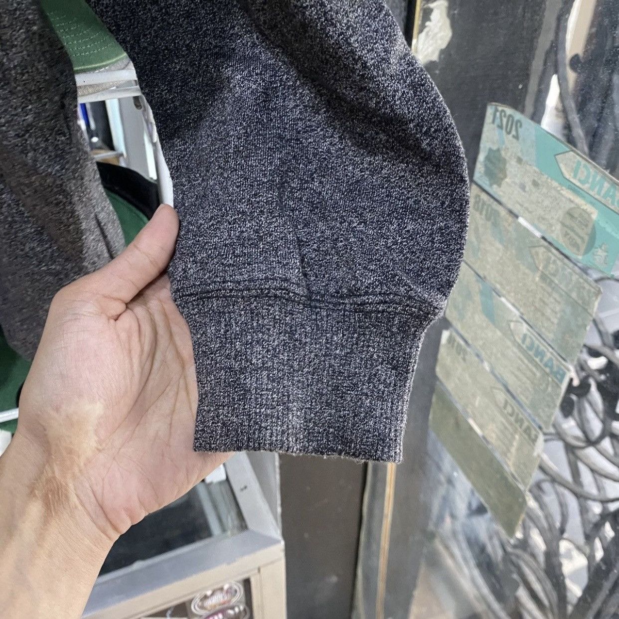 agnes b. Vintage Agnès B. Homme Charcoal Mock Neck Knit Long Sleeve Size US M / EU 48-50 / 2 - 6 Thumbnail