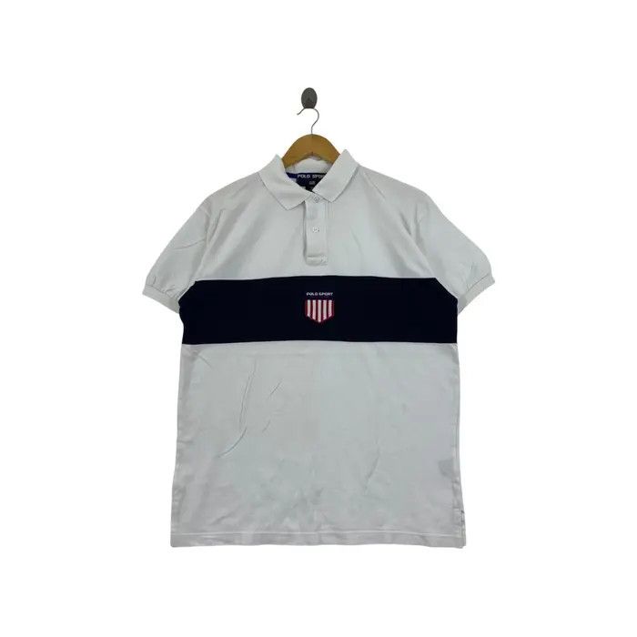 Polo Ralph Lauren Vintage 90’ POLO SPORT RALPH LAUREN Kswiss Logo Tee Shirt Size US M / EU 48-50 / 2 - 1 Thumbnail