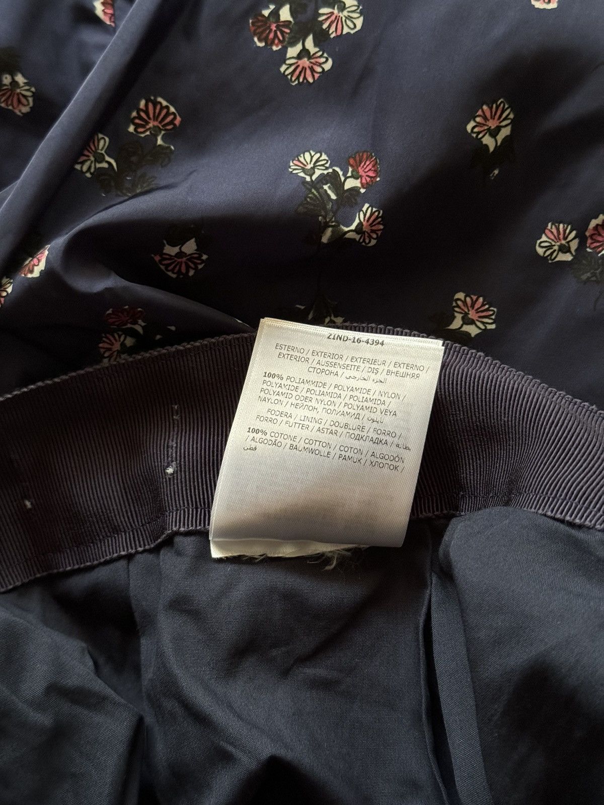Designer × Moncler × Moncler Grenoble Moncler nylon floral pattern midi skirt Size 25" / US 0 / IT 36 - 7 Thumbnail