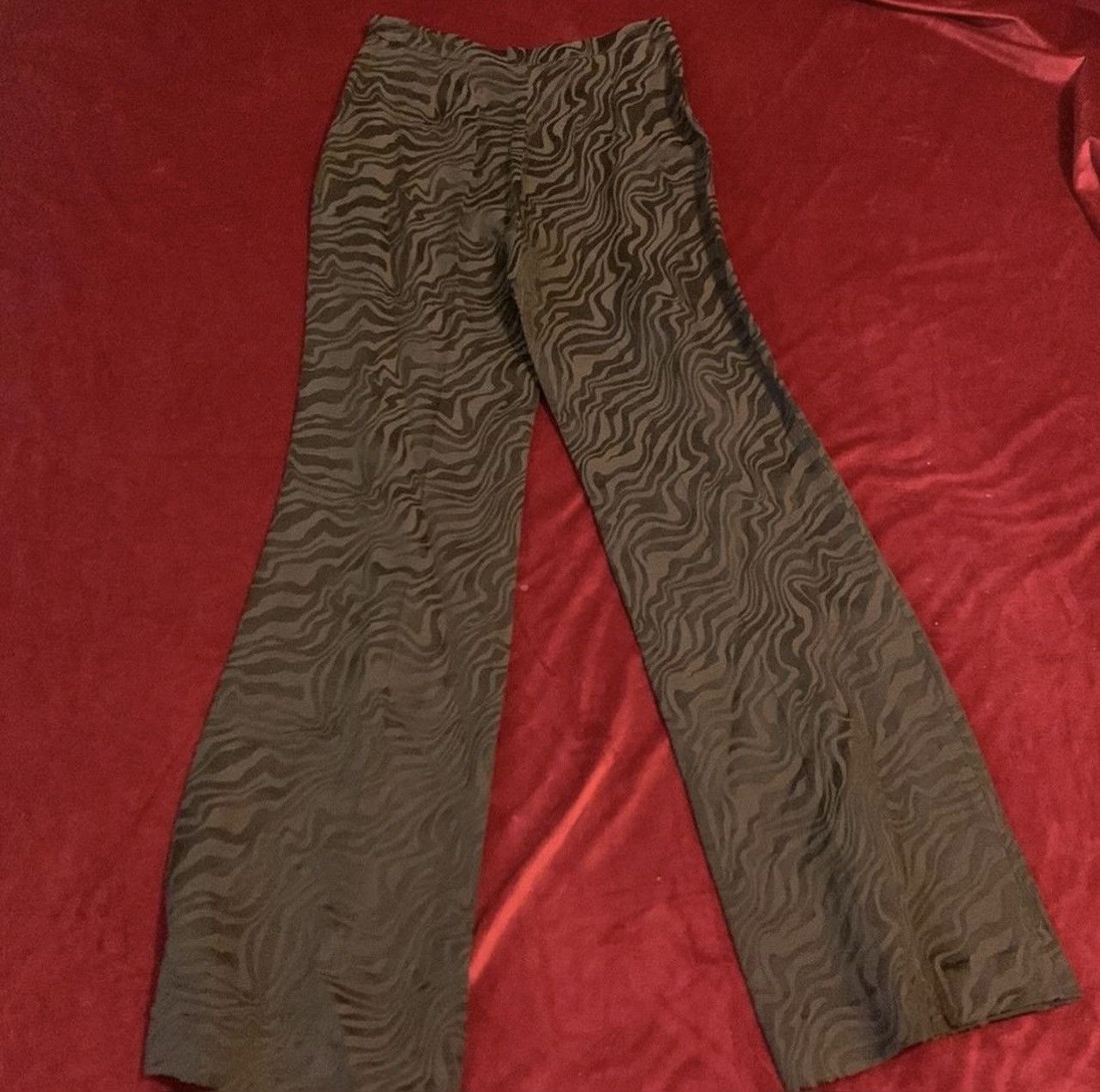 Sandro Sandro Brown/Black High Waisted Zebra Print Pants Size 27" / US 4 / IT 40 - 6 Thumbnail