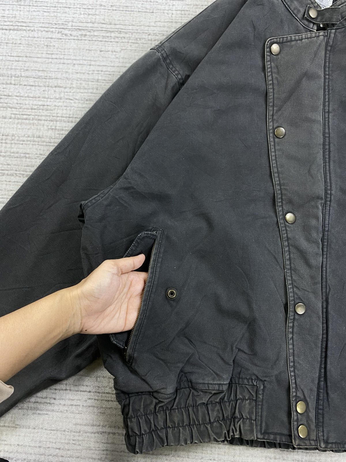 ジャケット・アウター 90s Asymmetric button bomber jacket Vintage Toc Toc Way Asymmetrical Bomber Jacket