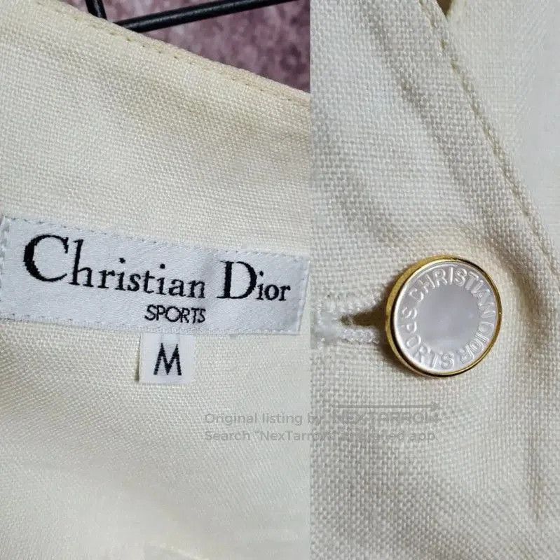 Dior Dior Beige Summer Logo Sleeveless Cardigan . Size M / US 6-8 / IT 42-44 - 7 Thumbnail