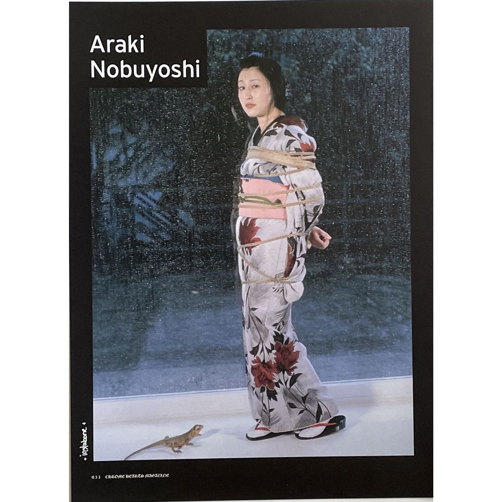 Chrome Hearts × Japanese Brand × Vintage Chrome Hearts Araki Nobuyoshi artwork Poster framed 9x11 Size ONE SIZE - 2 Thumbnail