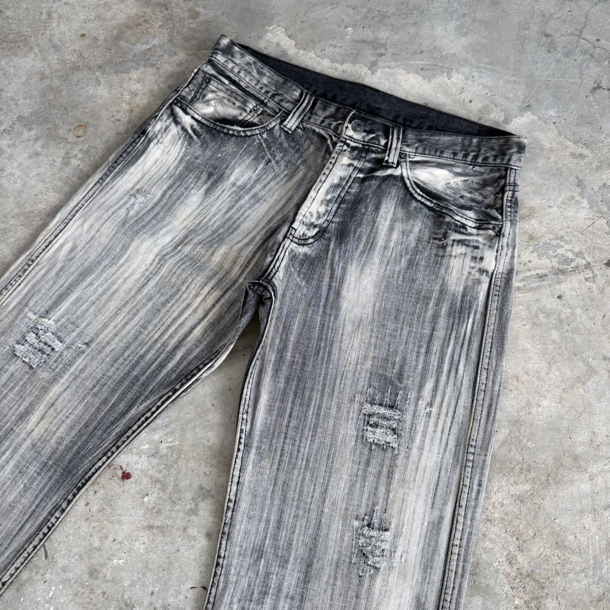 Japanese Brand W34x32 Vintage FM8448B Faded Denim Jean Pants Size US 34 / EU 50 - 4 Thumbnail