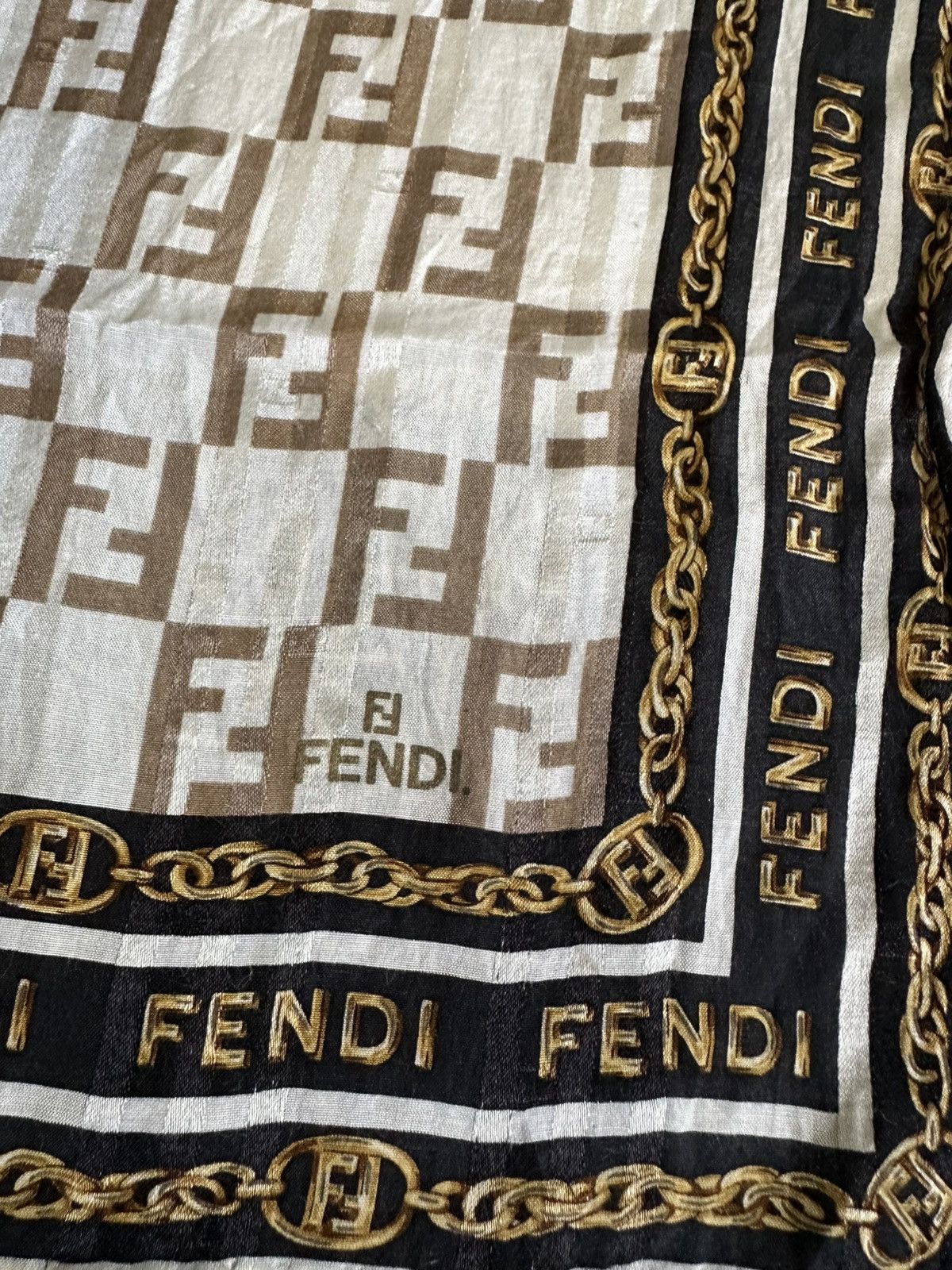 Vintage Vintage Fendi Handkerchief/ Neckerchief/ Bandana Size ONE SIZE - 17 Thumbnail