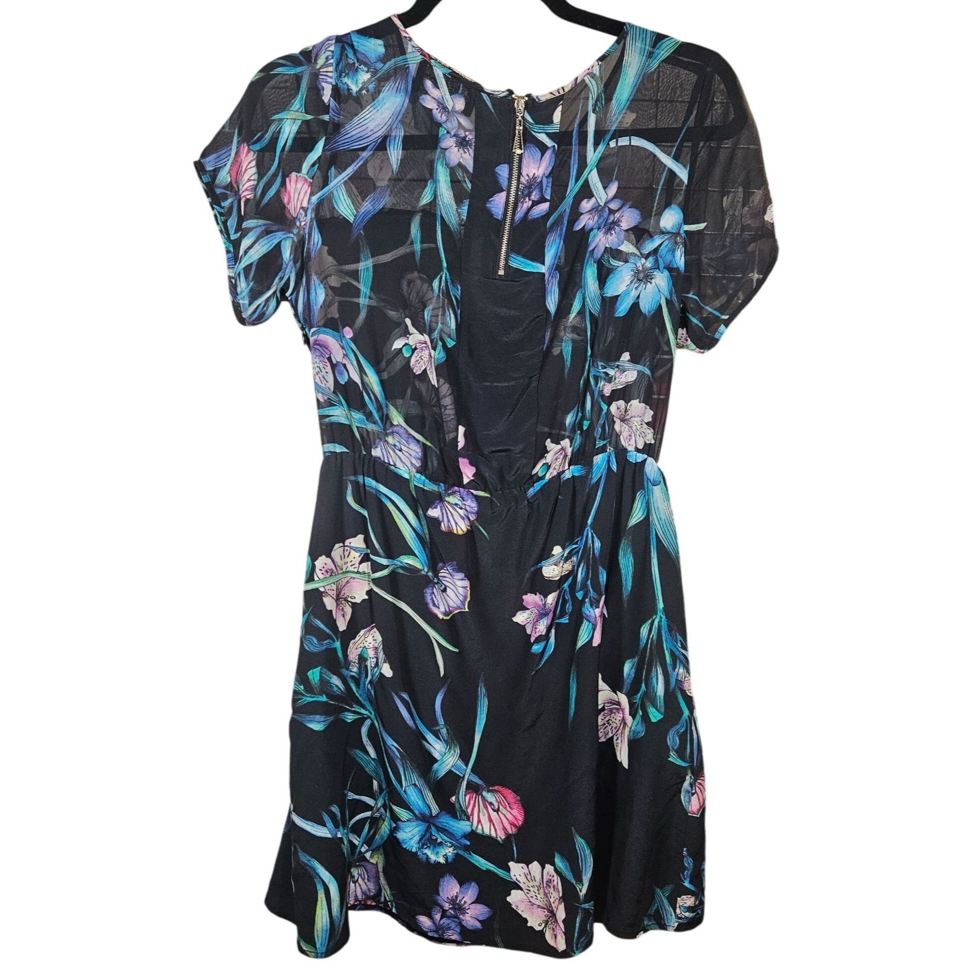 Other Yumi Kim Women’s Floral Mini Dress Black S Whimsygoth, Quiet Size S / US 4 / IT 40 - 2 Thumbnail