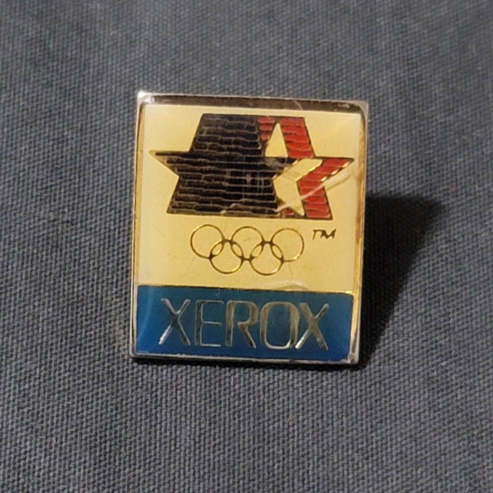 USA Olympics Vtg 1984 XEROX Los Angeles Olympic Games Lapel Pin Size ONE SIZE - 1 Thumbnail