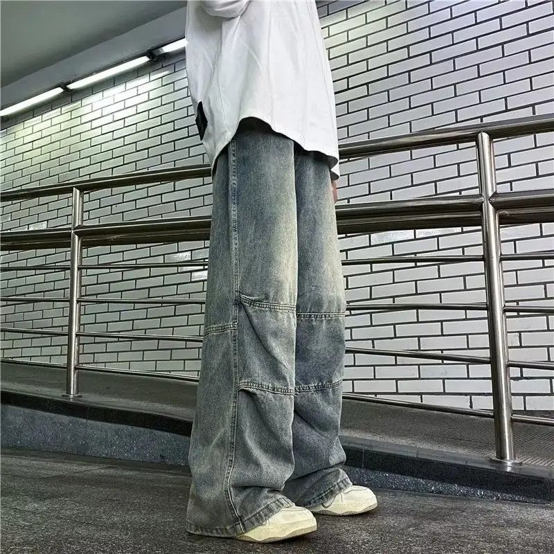 Japanese Brand × Jean Baggy Flared Patterned Denim Jeans Size US 34 / EU 50 - 2 Thumbnail
