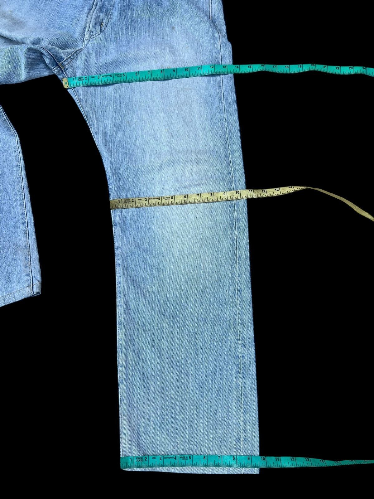 Edwin 2000s Edwin 505 Distressed Aging Mud Denim Selvedge Jeans Size US 32 / EU 48 - 5 Thumbnail