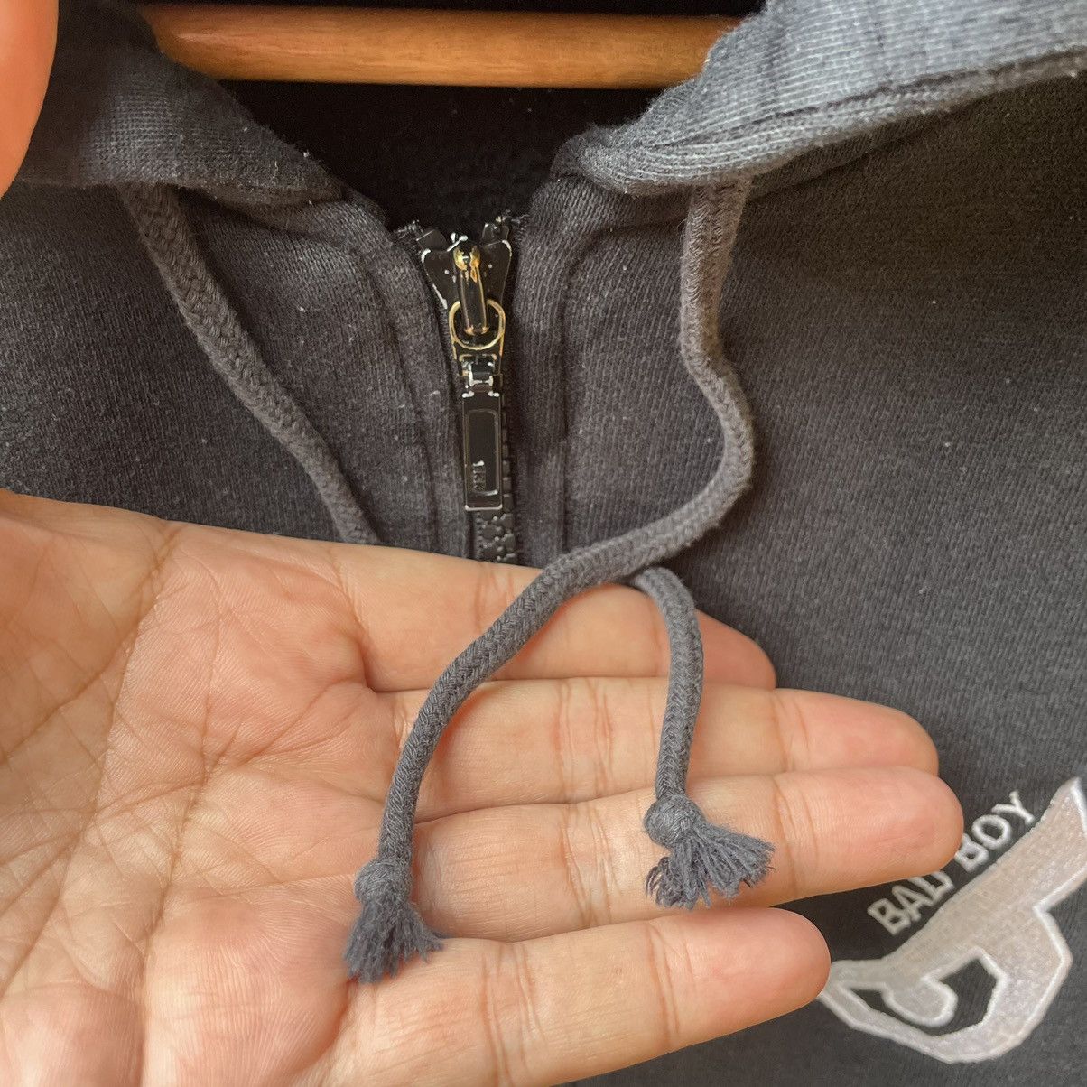 Vintage 🔥90s Bad Boy Skate Embroidered Big Logo Full Zipper Hoodie Size US M / EU 48-50 / 2 - 9 Thumbnail