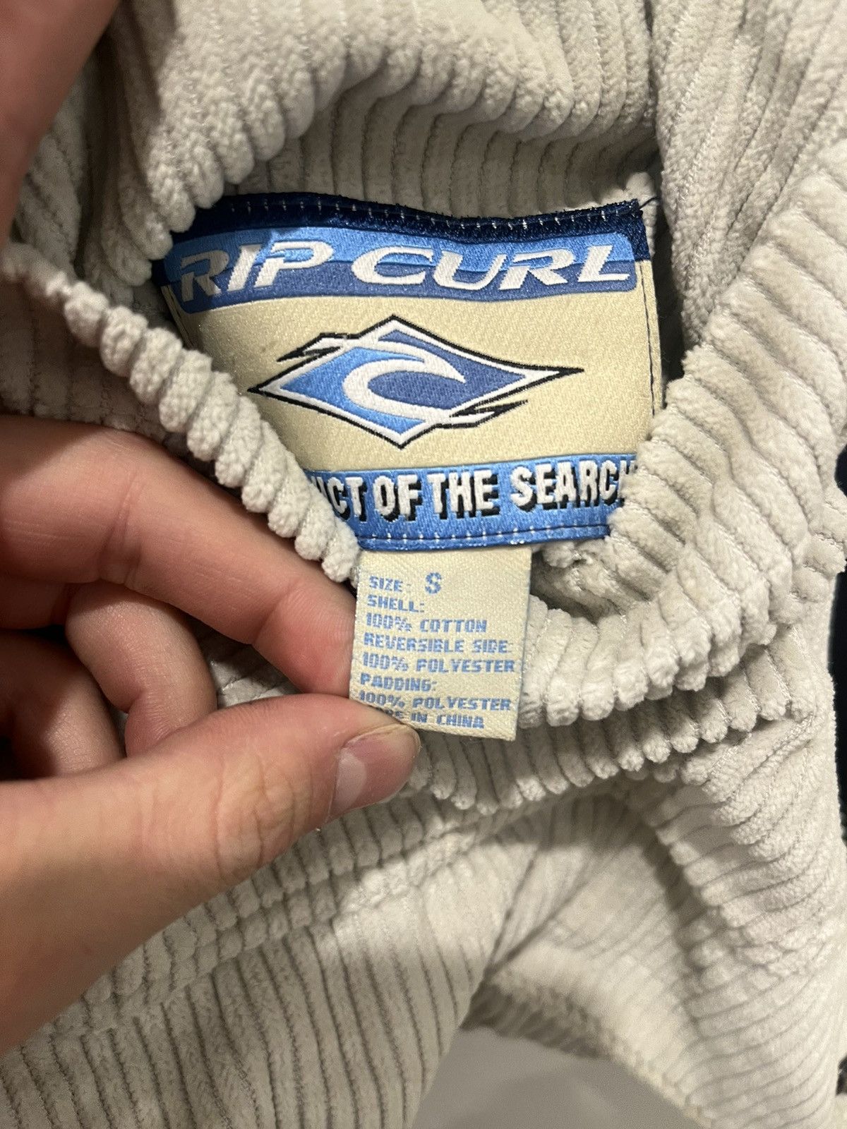 Rip Curl × Ripcurl Vintage 90’s Rip Curl reversible corduroy jacket cream Size US S / EU 44-46 / 1 - 4 Thumbnail
