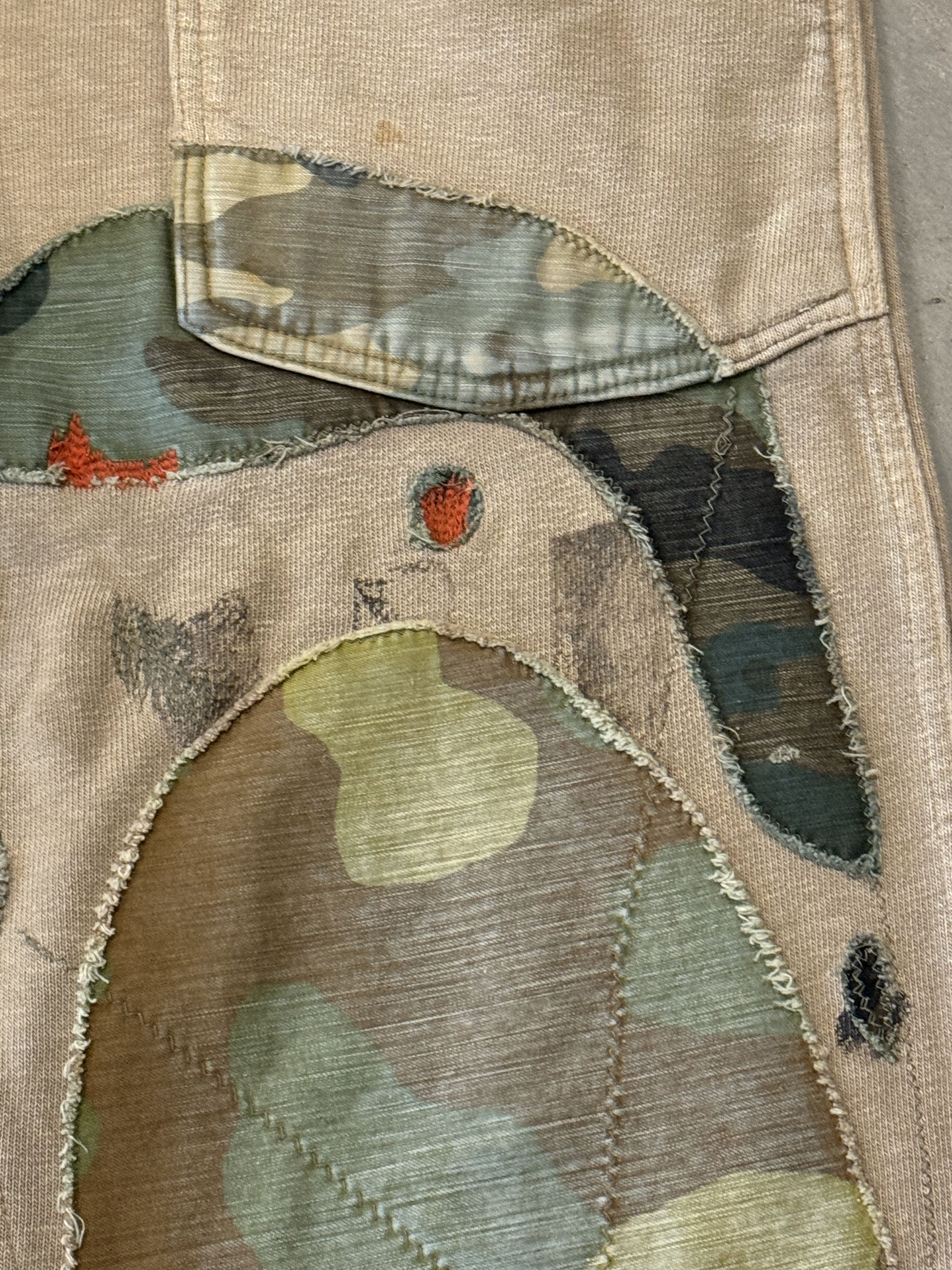 Kapital Kountry Kapital Beige Patchwork Sweatpants Size US 31 - 6 Thumbnail