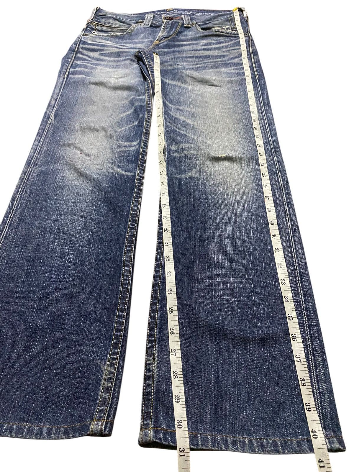 Levi's Vintage Clothing Vintage Levis 502 Faded Wash Distressed Loose Jeans Size US 31 - 15 Thumbnail