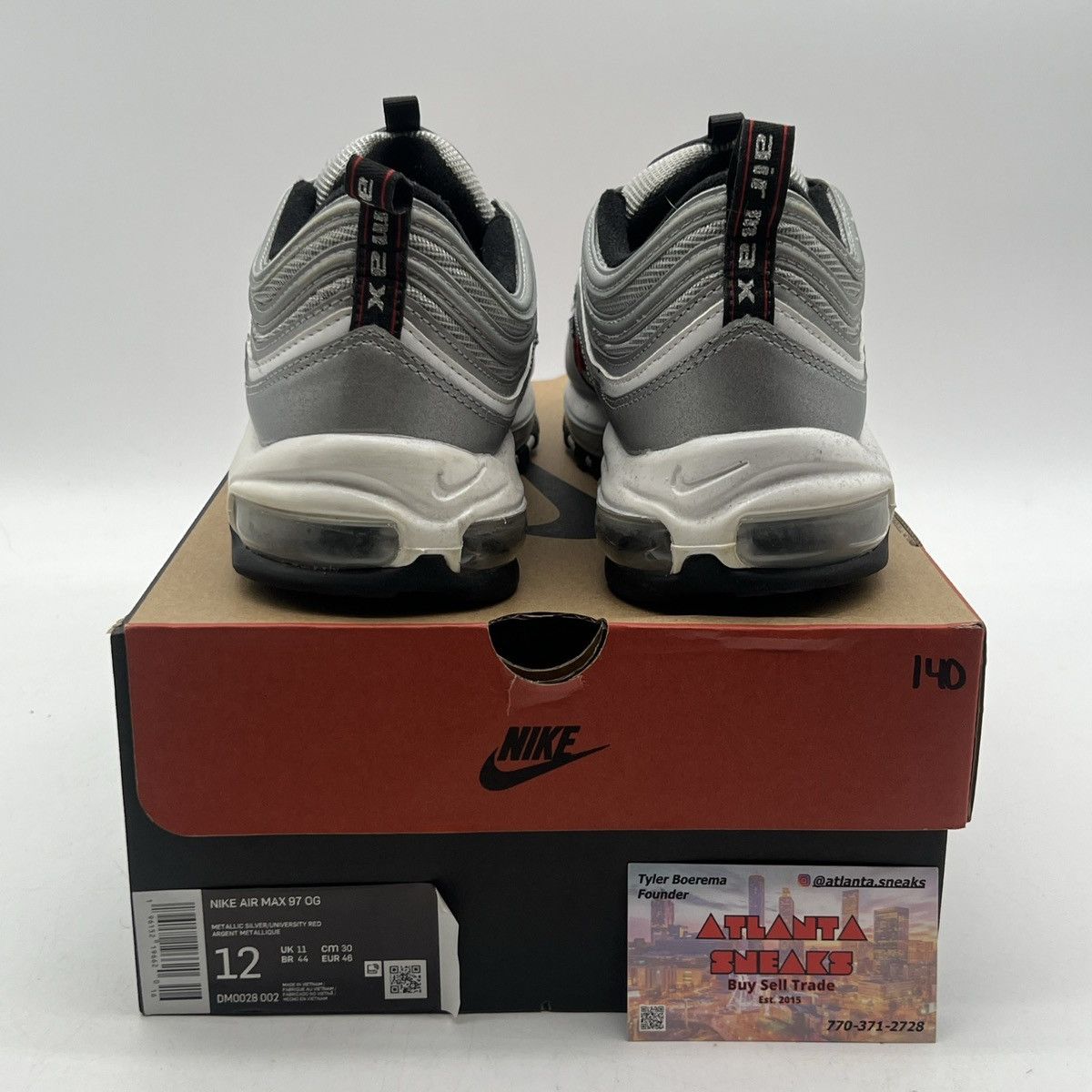 Nike Air max 97 silver bullet Size US 12 / EU 45 - 3 Thumbnail