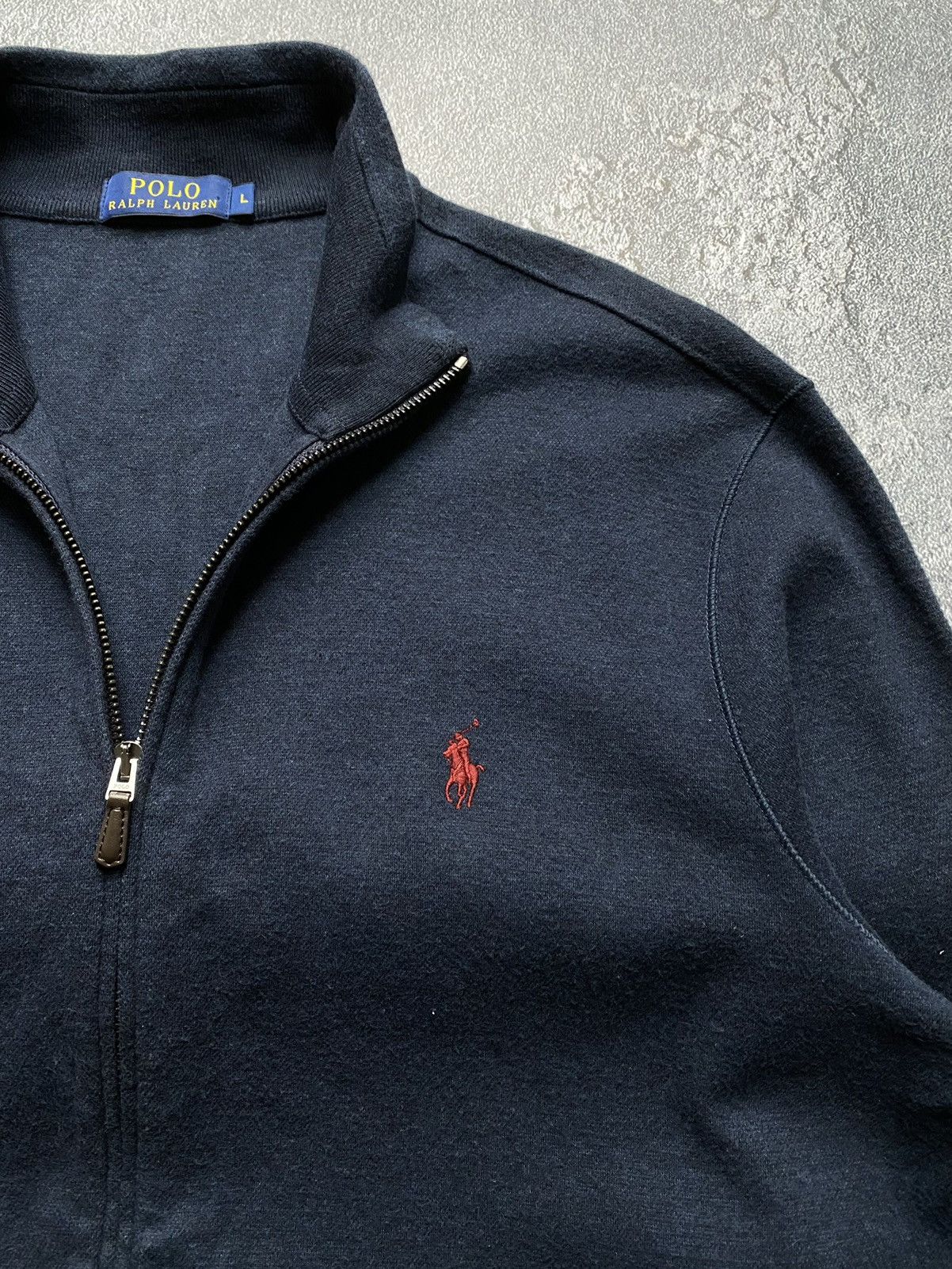 Polo Ralph Lauren × Vintage Polo Ralph Lauren VNTG Mini Logo Full Zip Sweater Jacket Size US L / EU 52-54 / 3 - 5 Thumbnail
