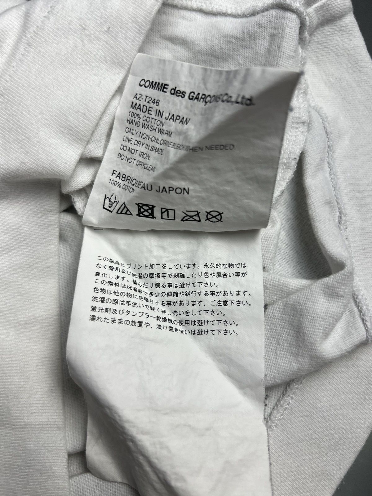 Comme des Garcons Comme des Garçons PLAY Double Camo Heart Tee – White (XL) Size US XL / EU 56 / 4 - 3 Thumbnail