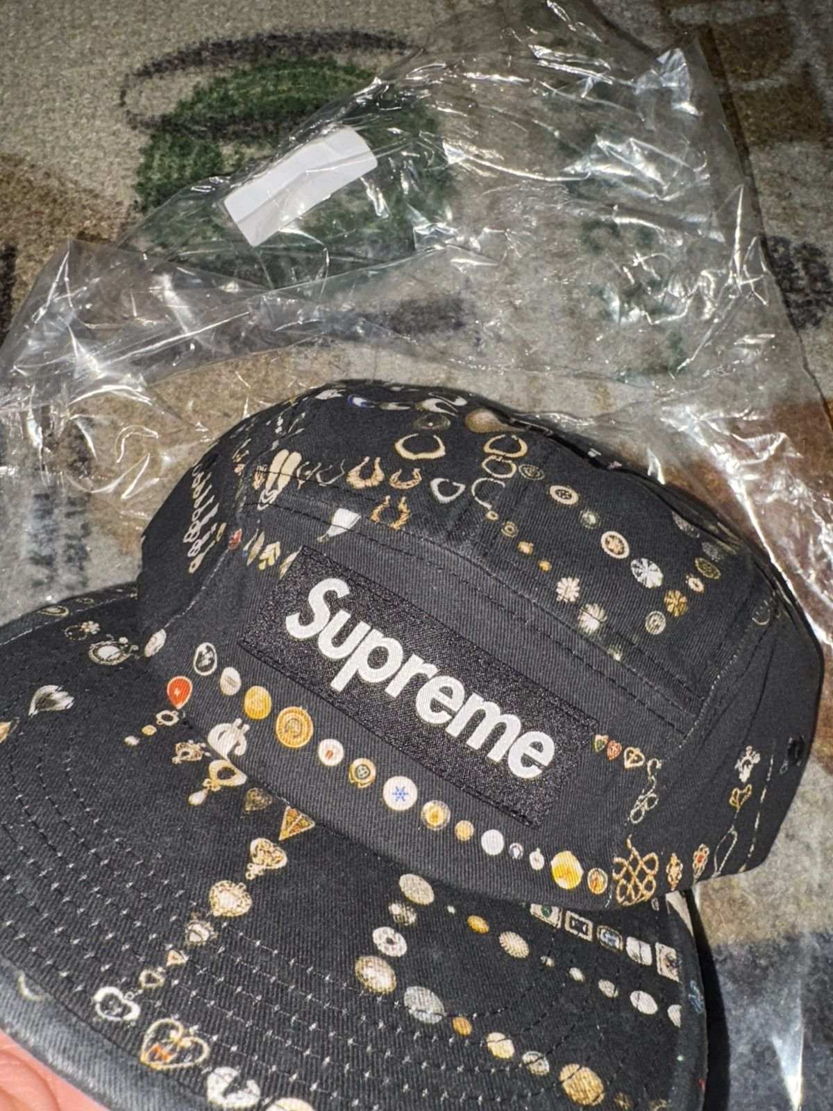 Supreme Supreme Mike Kelley Camp Cap Black Size ONE SIZE - 2 Thumbnail