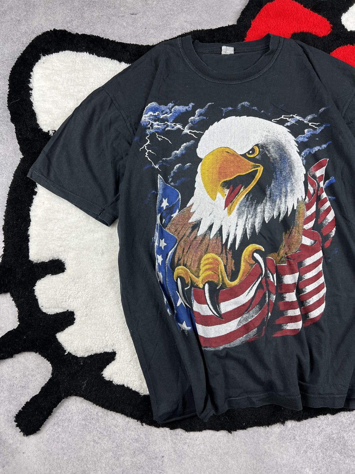 Other Vintage American Thunder Eagle USA Faded Distressed Y2K Tee Size US XL / EU 56 / 4 - 2 Thumbnail