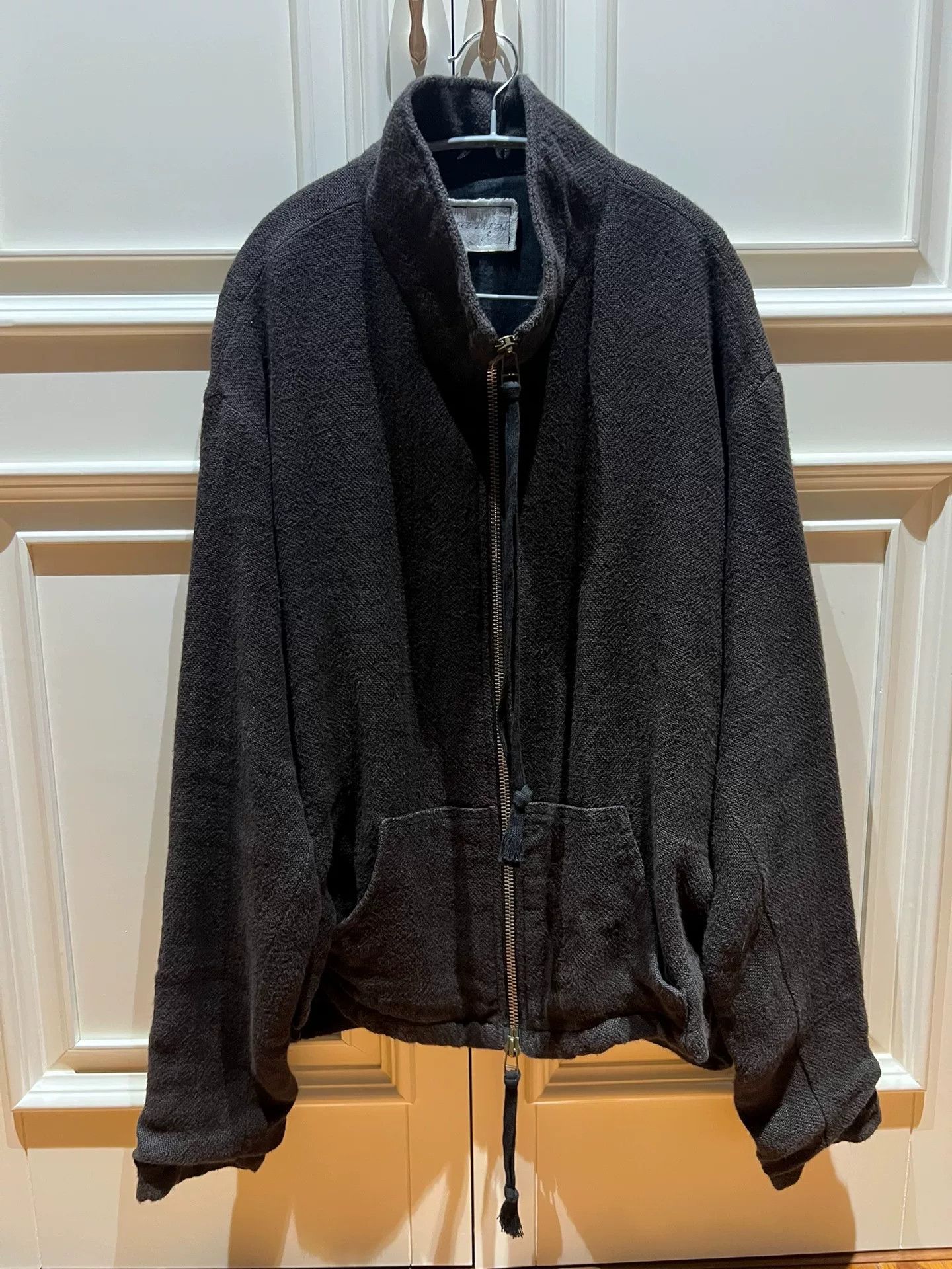 Greg Lauren Greg Lauren Men's Linen Zip Jacket Size US M / EU 48-50 / 2 - 1 Thumbnail