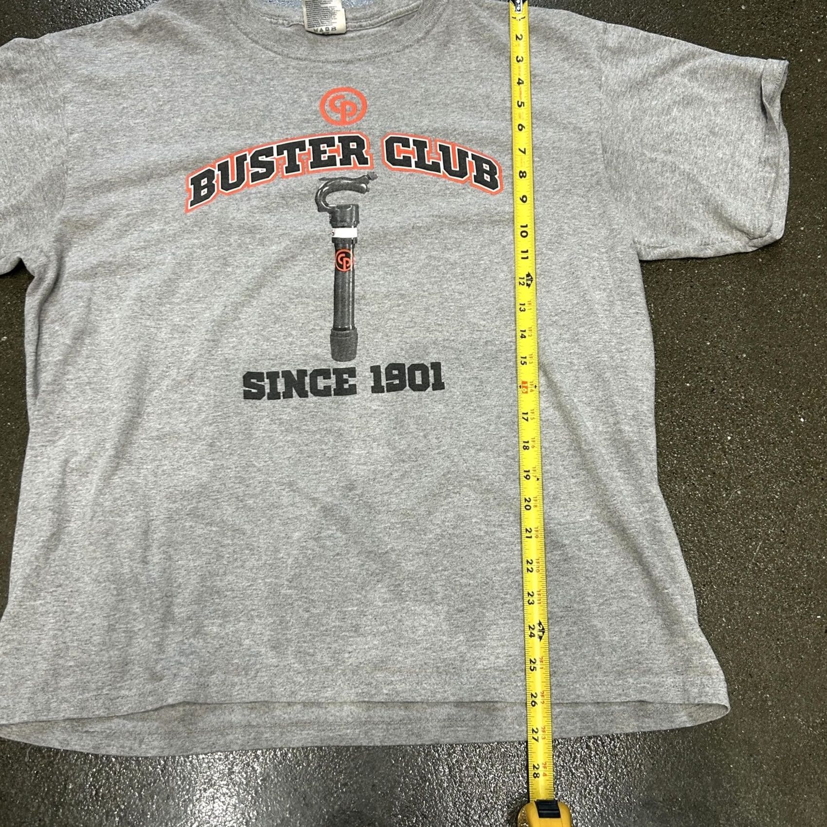 Port & Company Port & Company BUSTER CLUB Tool Sales Shirt Mens XL Gray Graphic Print Tee Size US XL / EU 56 / 4 - 4 Thumbnail