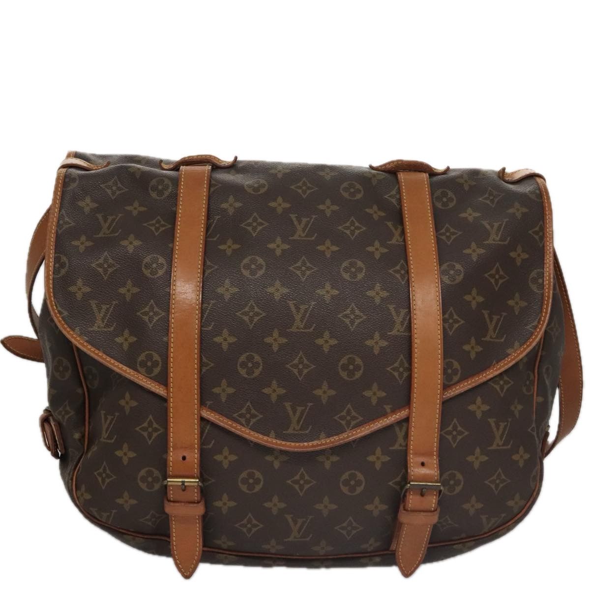 Louis Vuitton Saumur 43 Brown Canvas Shoulder Bag (Pre-Owned) Size ONE SIZE - 1 Thumbnail