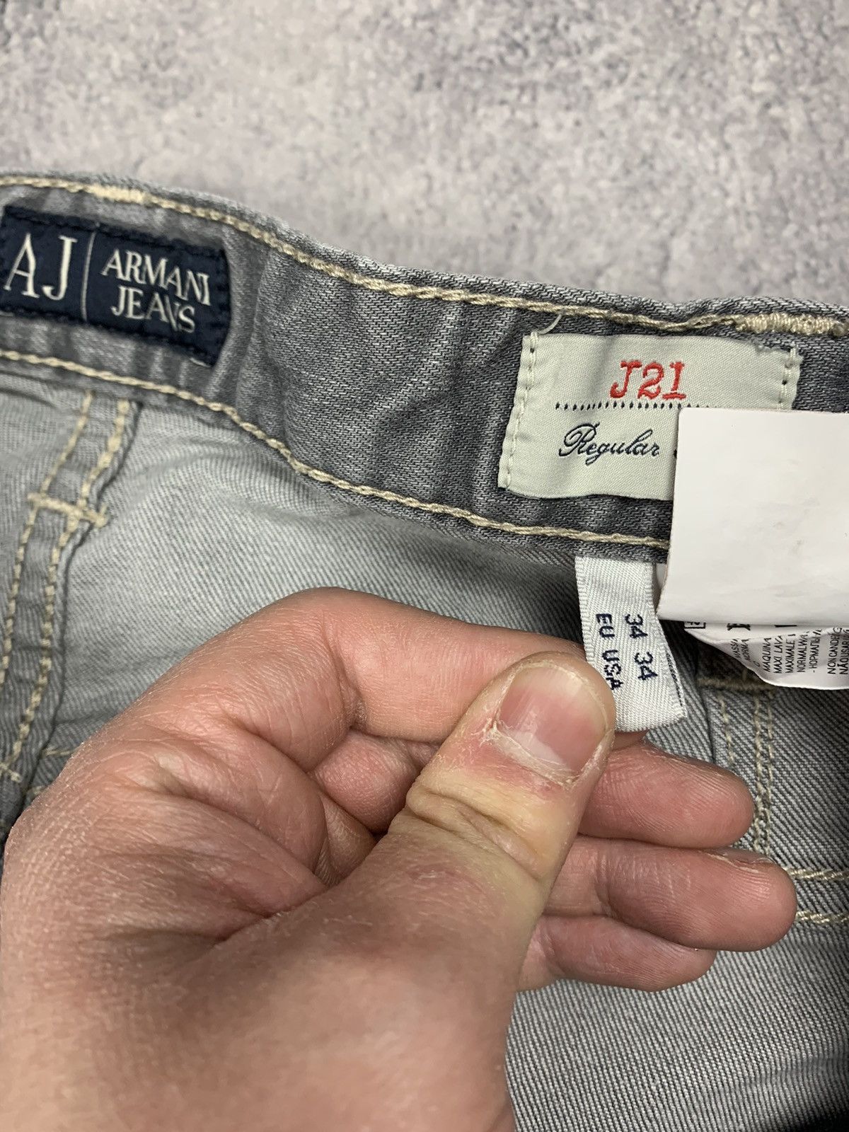Emporio Armani Vintage Y2K Armani Jeans Jeans Pants Regular Fit Size 34 Size US 34 / EU 50 - 14 Thumbnail