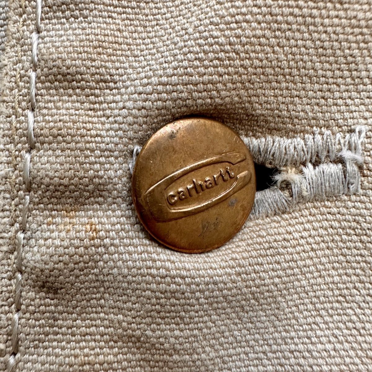 Carhartt × Vintage 70s Thrashed Carhartt miner Homeless Chore Coat Boro Crash Size US L / EU 52-54 / 3 - 14 Thumbnail